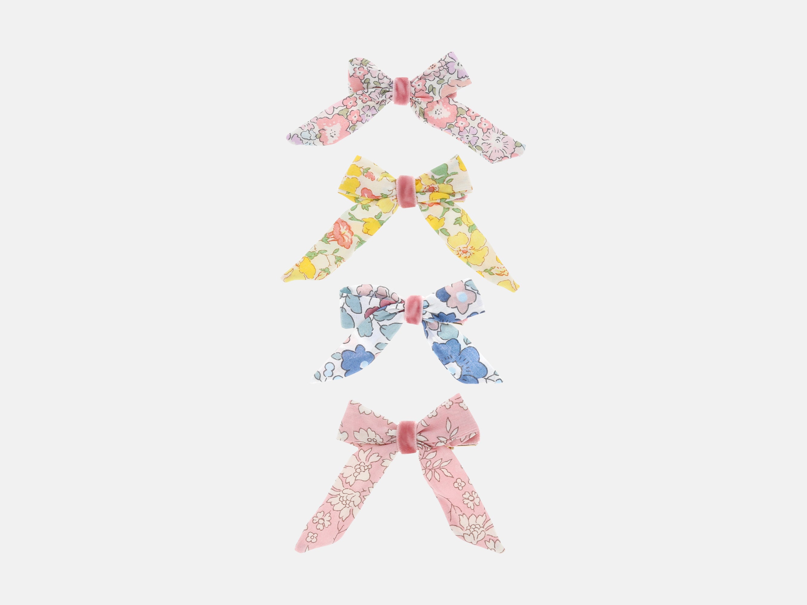 Meri Meri x Liberty Floral Pattern Bow Hair Clips (4) | Holme & Moss
