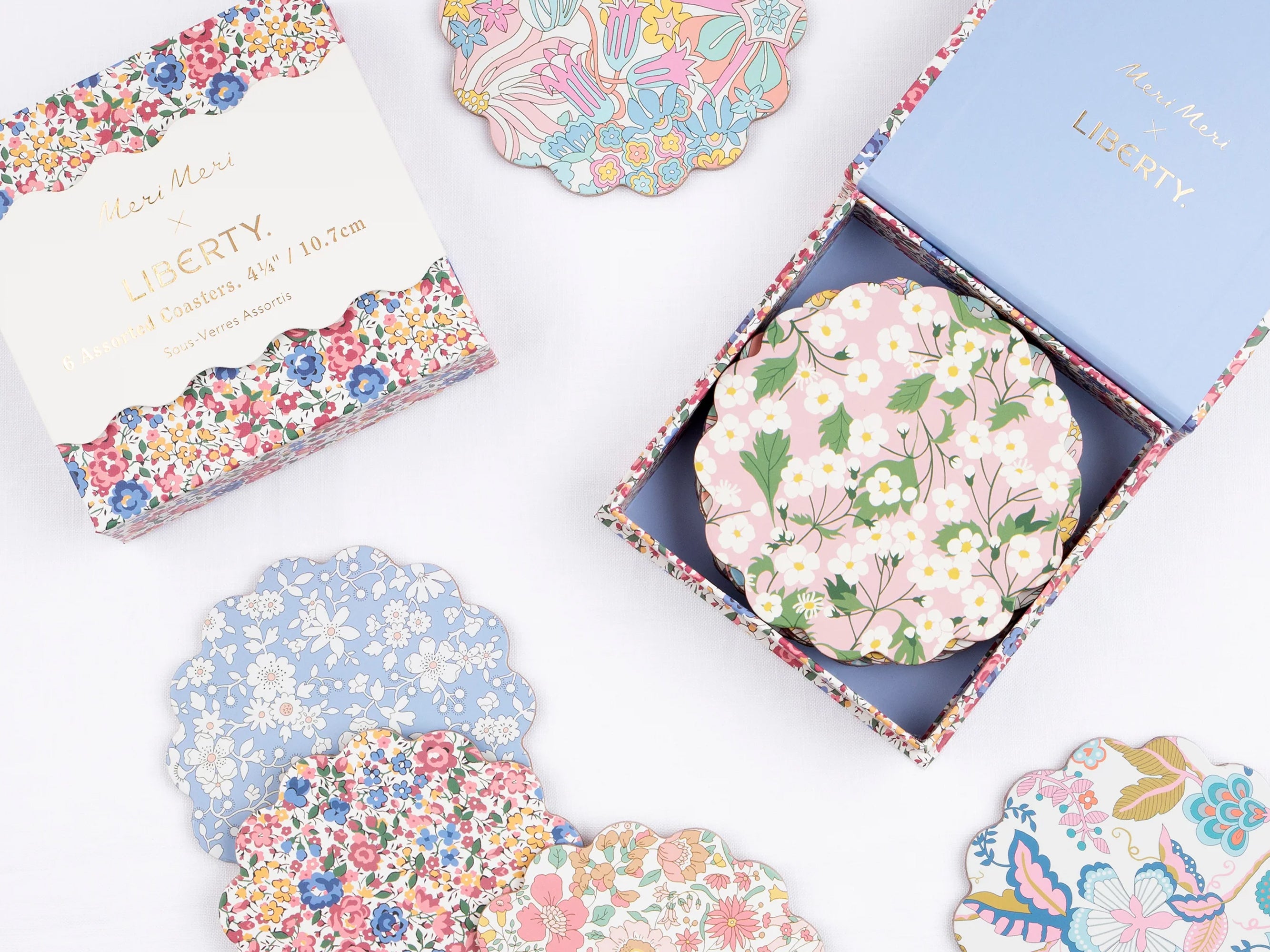 Meri Meri x Liberty Mixed Set Coasters (6) | Holme and Moss