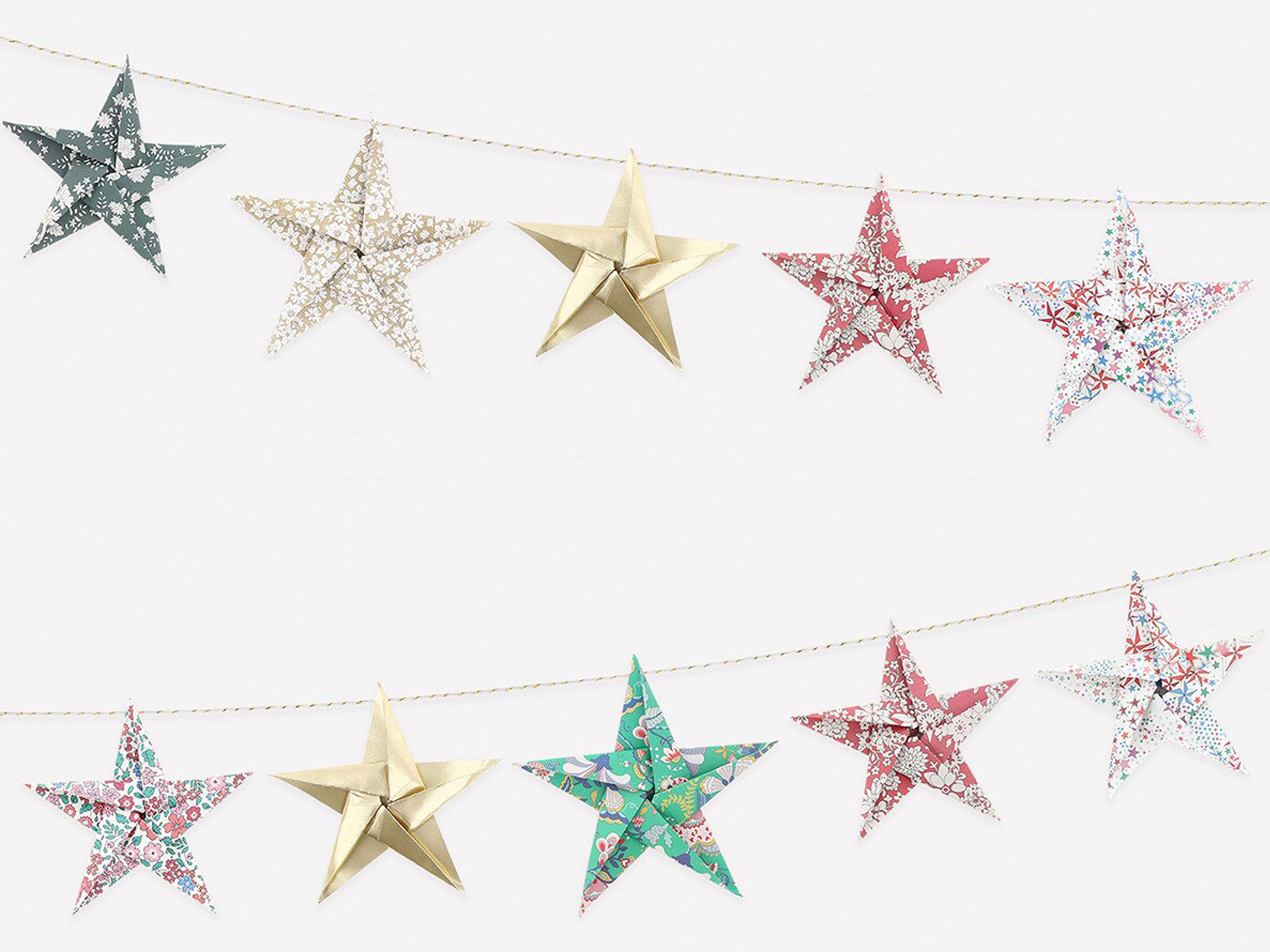 Meri Meri x Liberty Origami Star Garland