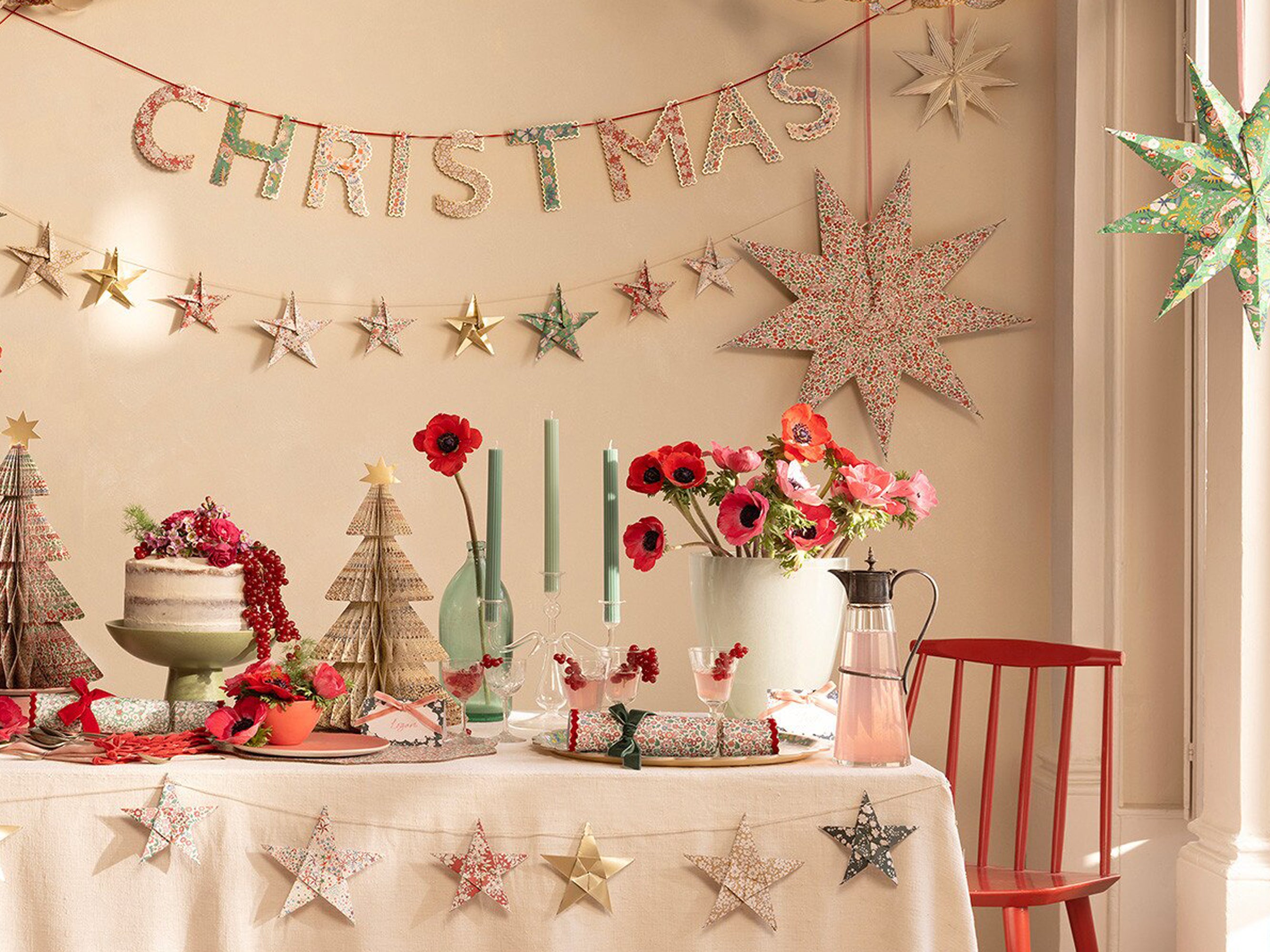 Meri Meri x Liberty Origami Star Garland