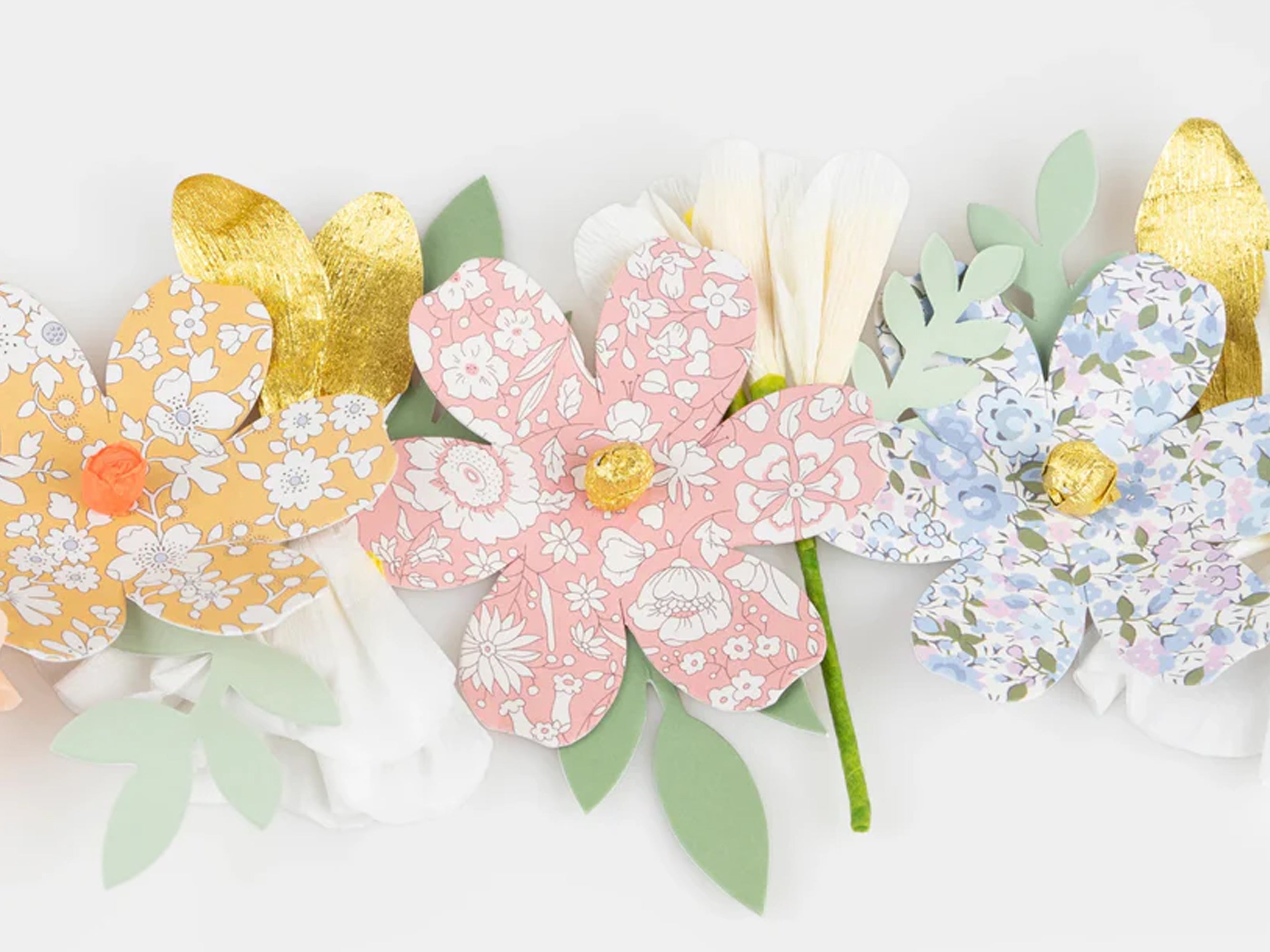 Meri Meri x Liberty Paper Flower Garland | Holme & Moss