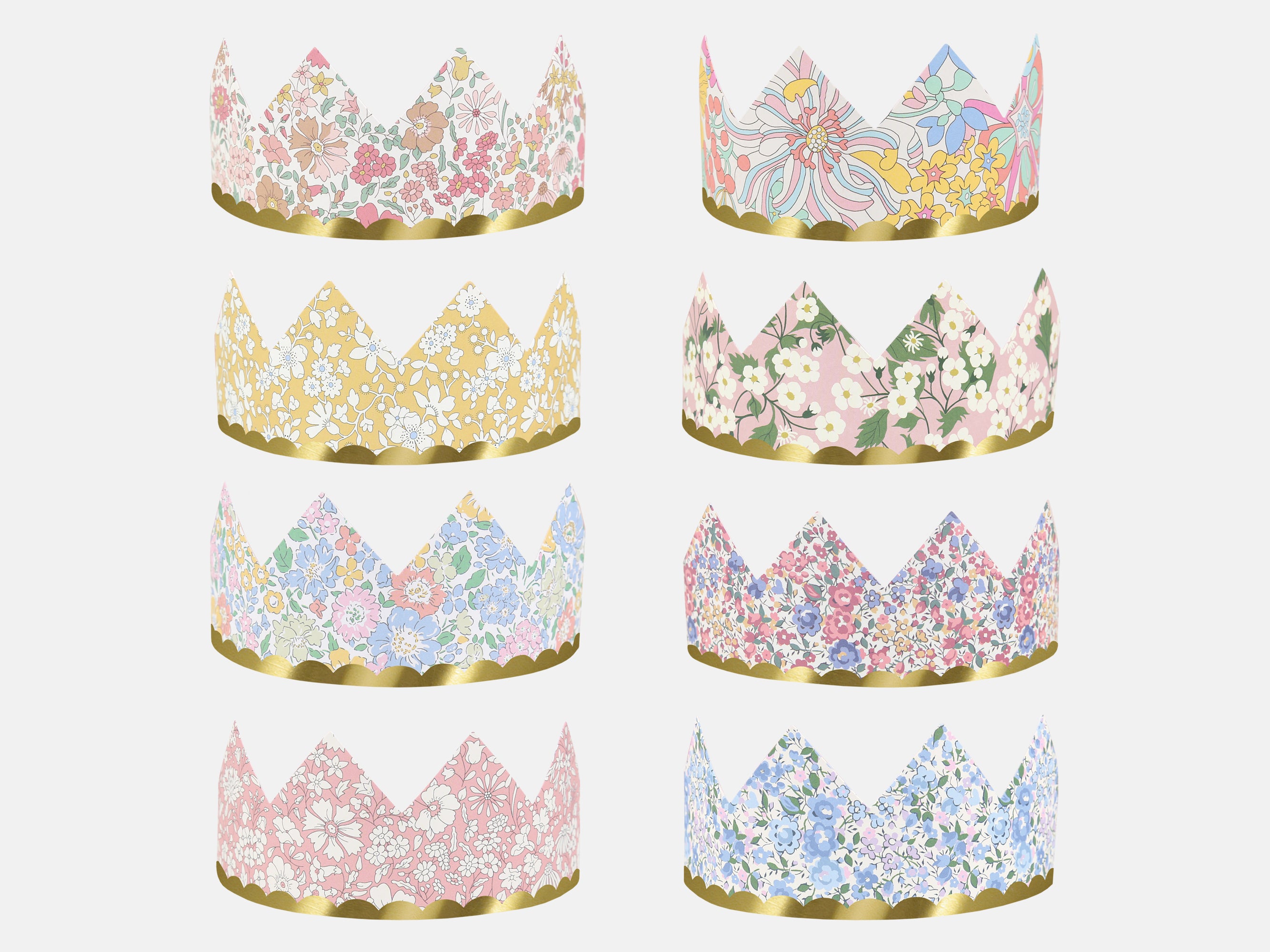 Meri Meri x Liberty Party Crowns (8) | Holme & Moss