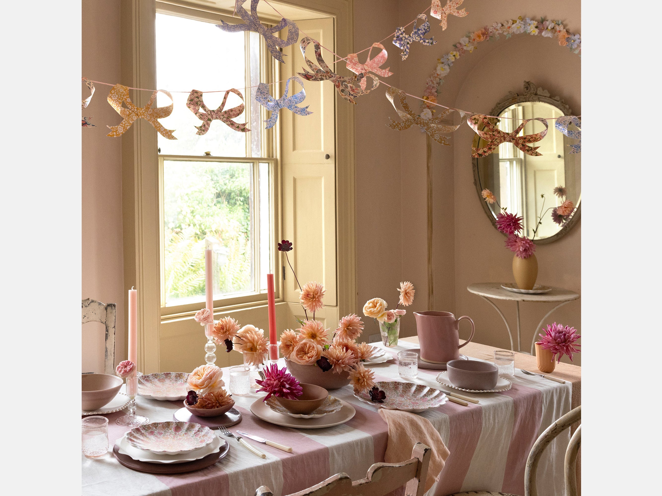 Meri Meri x Liberty Bow Garland | Holme and Moss