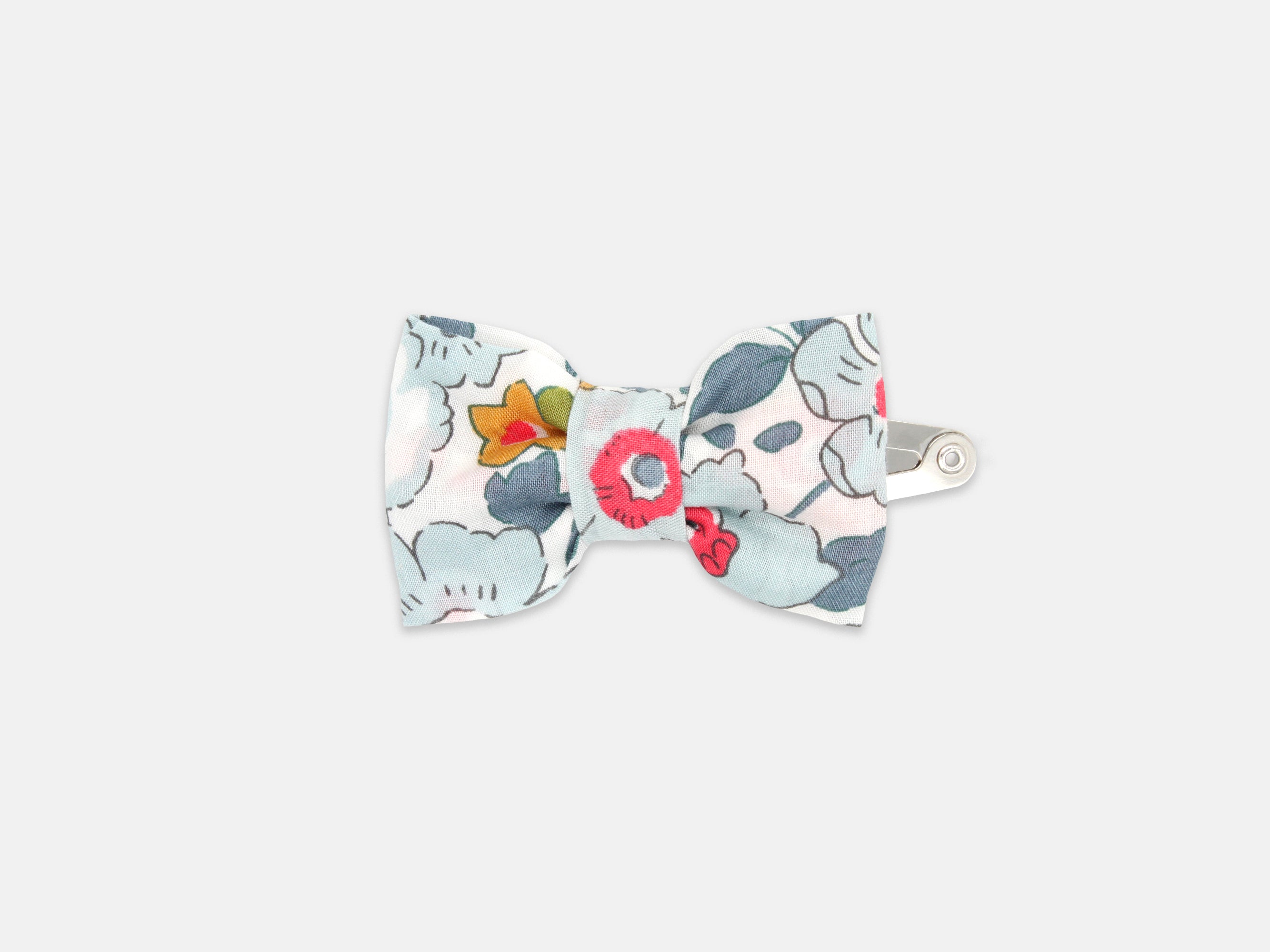 Small Bow Hair Clip, Liberty London Betsy P Print | Holme & Moss