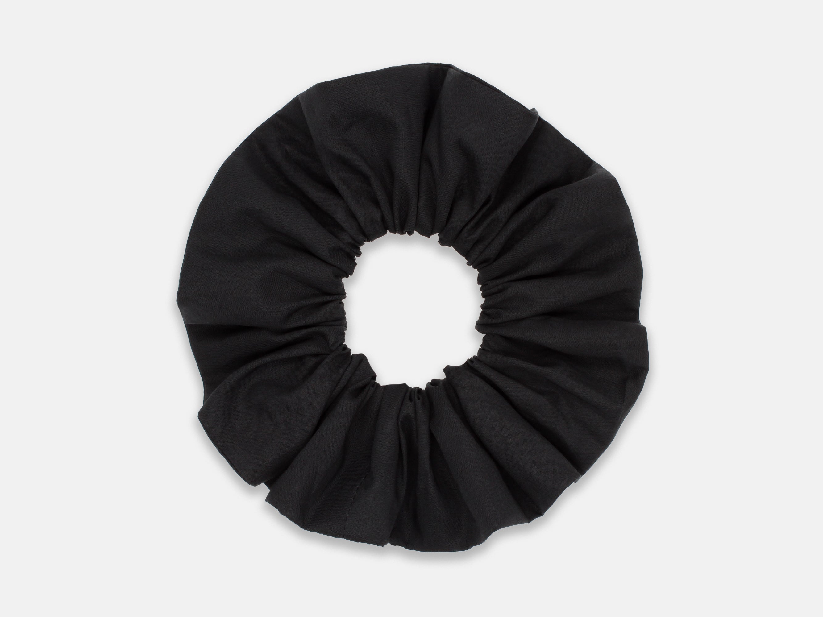Large Scrunchie - Liberty London Black F Print | Holme & Moss
