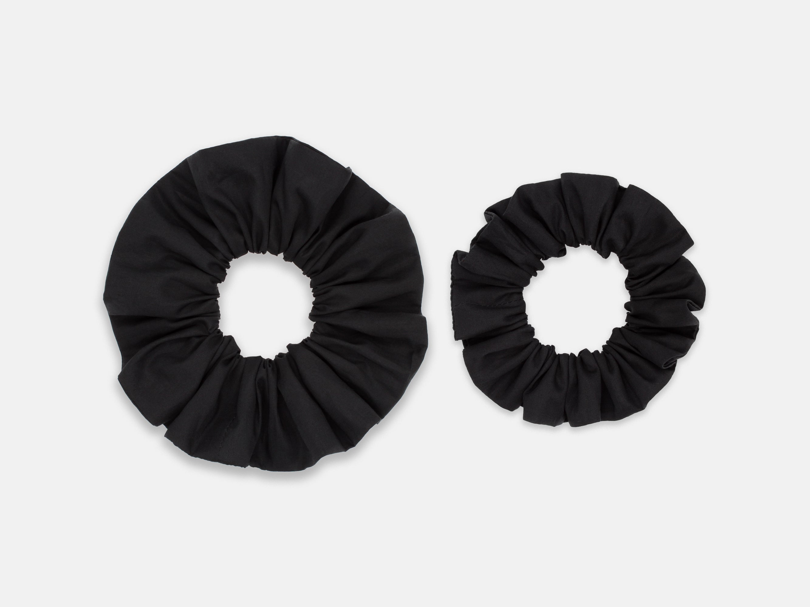Large and Medium Scrunchie - Liberty London Black F Print | Holme & Moss
