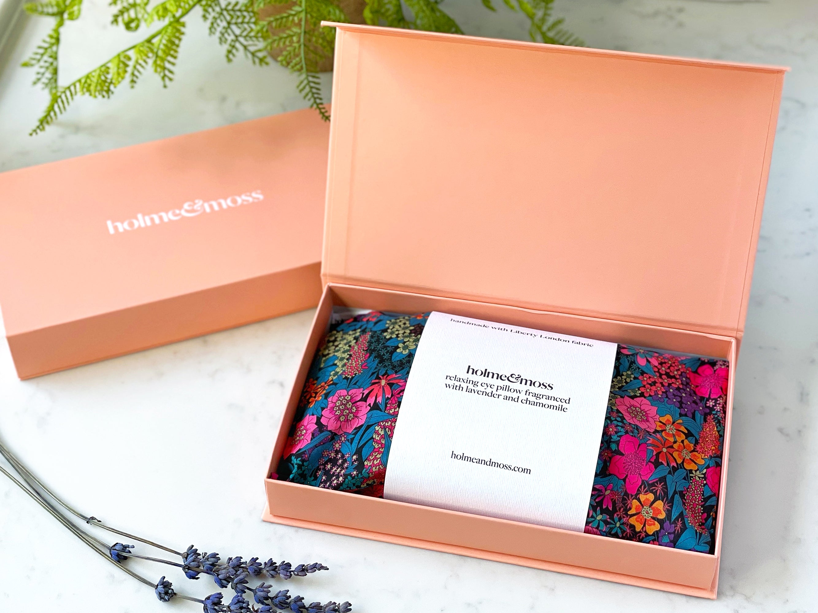 Lavender and Chamomile Scented Eye Pillow - Liberty Ciara C Print | Holme & Moss
