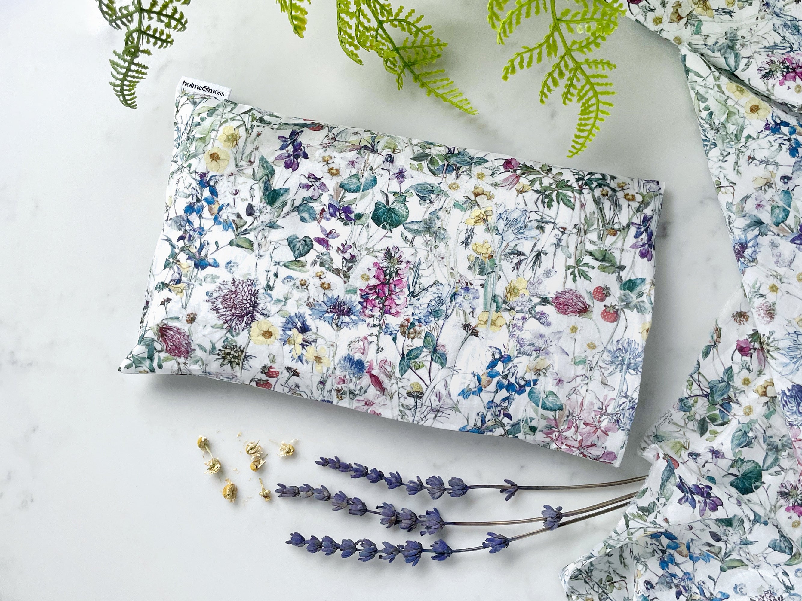 Lavender and Chamomile Scented Eye Pillow - Liberty Wild Flowers Print | Holme & Moss