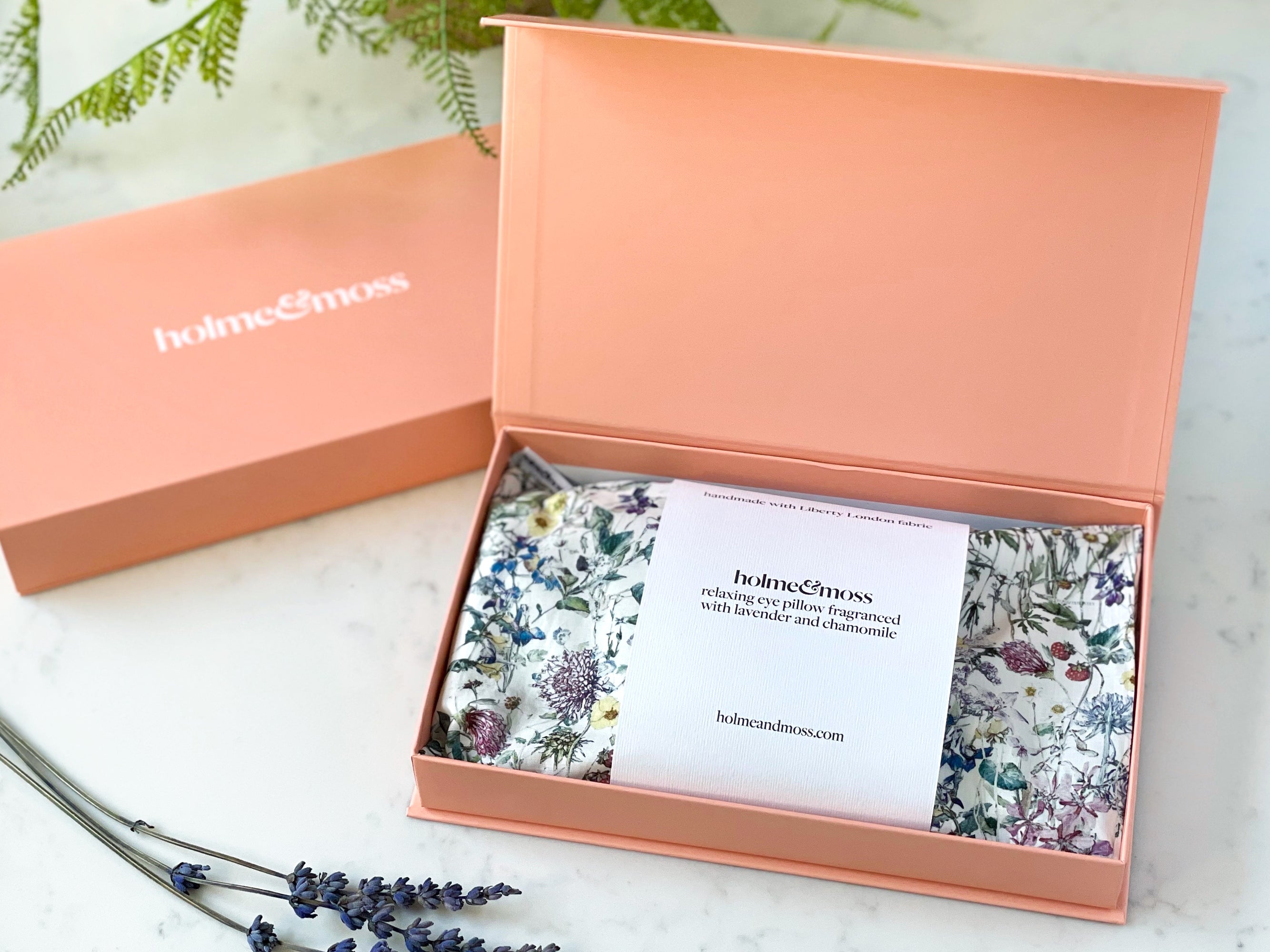 Lavender and Chamomile Scented Eye Pillow - Liberty Wild Flowers Print | Holme & Moss