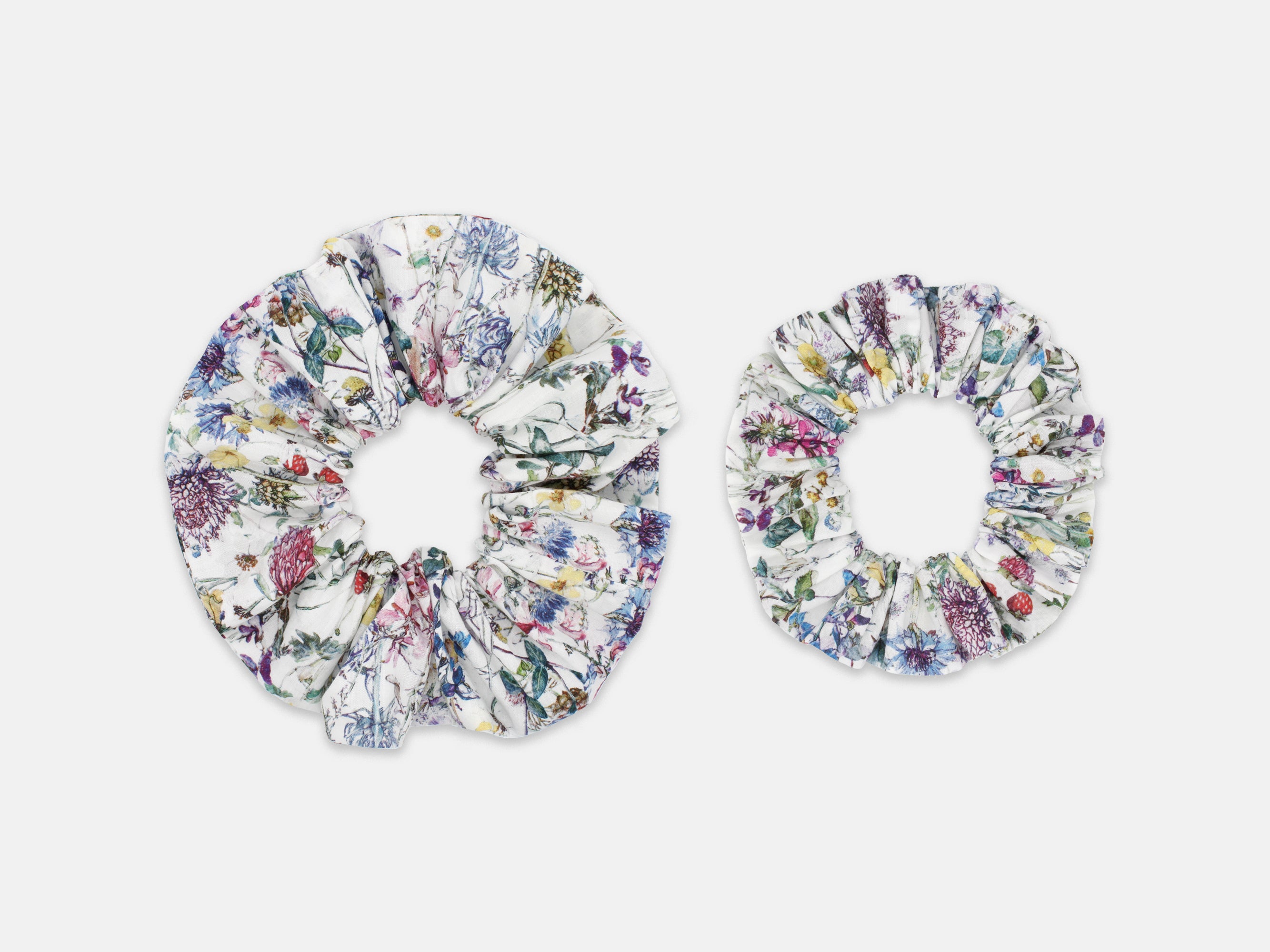 Large and Medium Scrunchie - Liberty London Wild Flowers Print | Holme & Moss