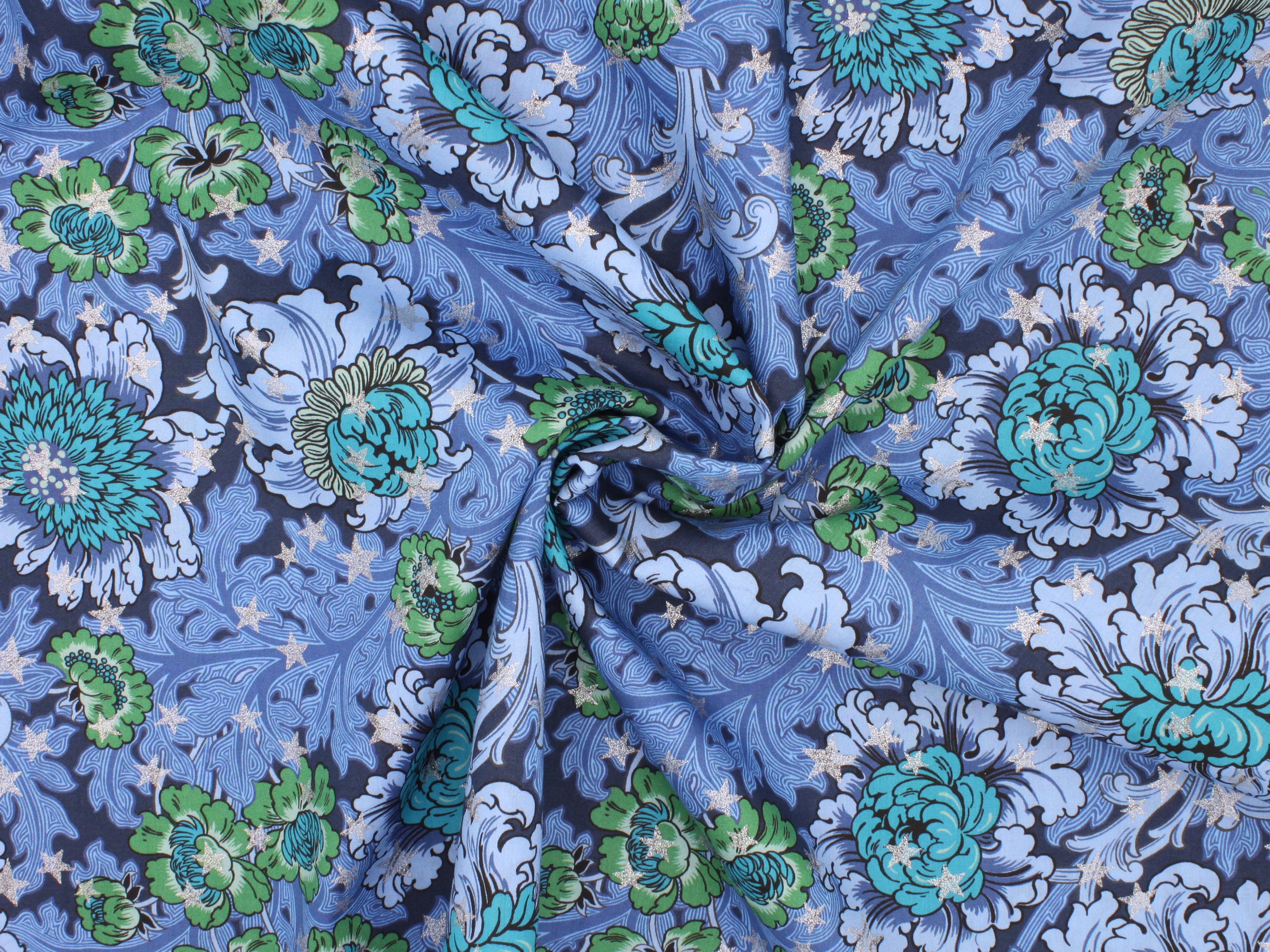 Liberty Fabrics - December Day Star C Tana Lawn™ Cotton | Holme & Moss