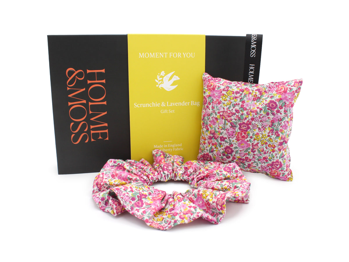 Scrunchie and Lavender Bag Gift Set – Liberty Emma and Georgina N Print | Holme & Moss