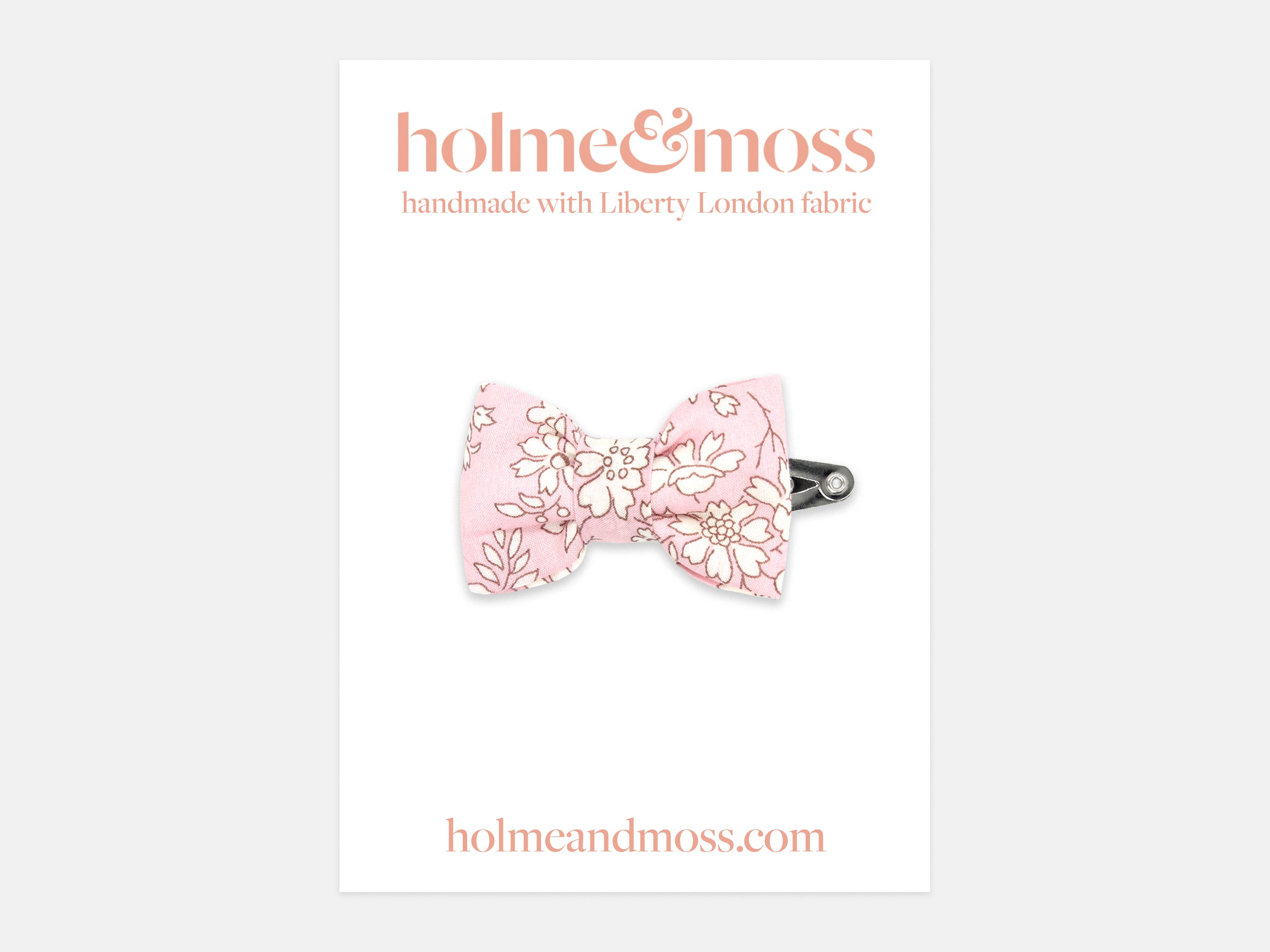 Small Bow Hair Clip - Packaging, Liberty London Capel S Print | Holme & Moss