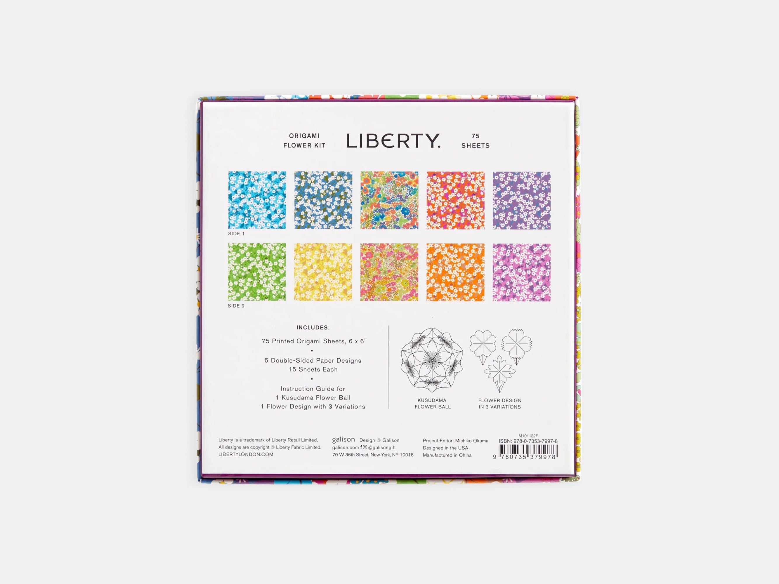 Liberty Classic Floral Origami Flower Kit | Holme & Moss