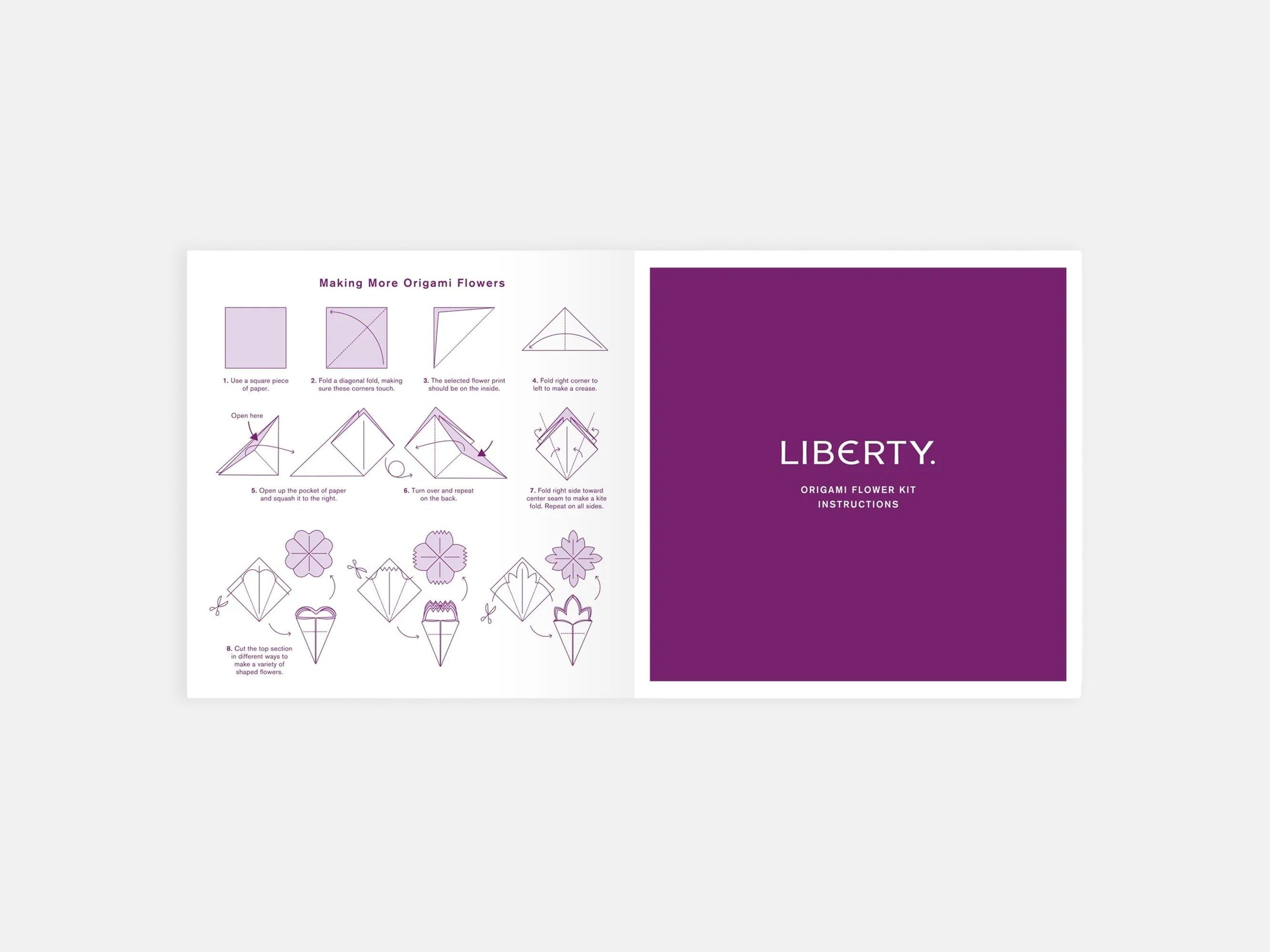 Liberty Classic Floral Origami Flower Kit | Holme & Moss