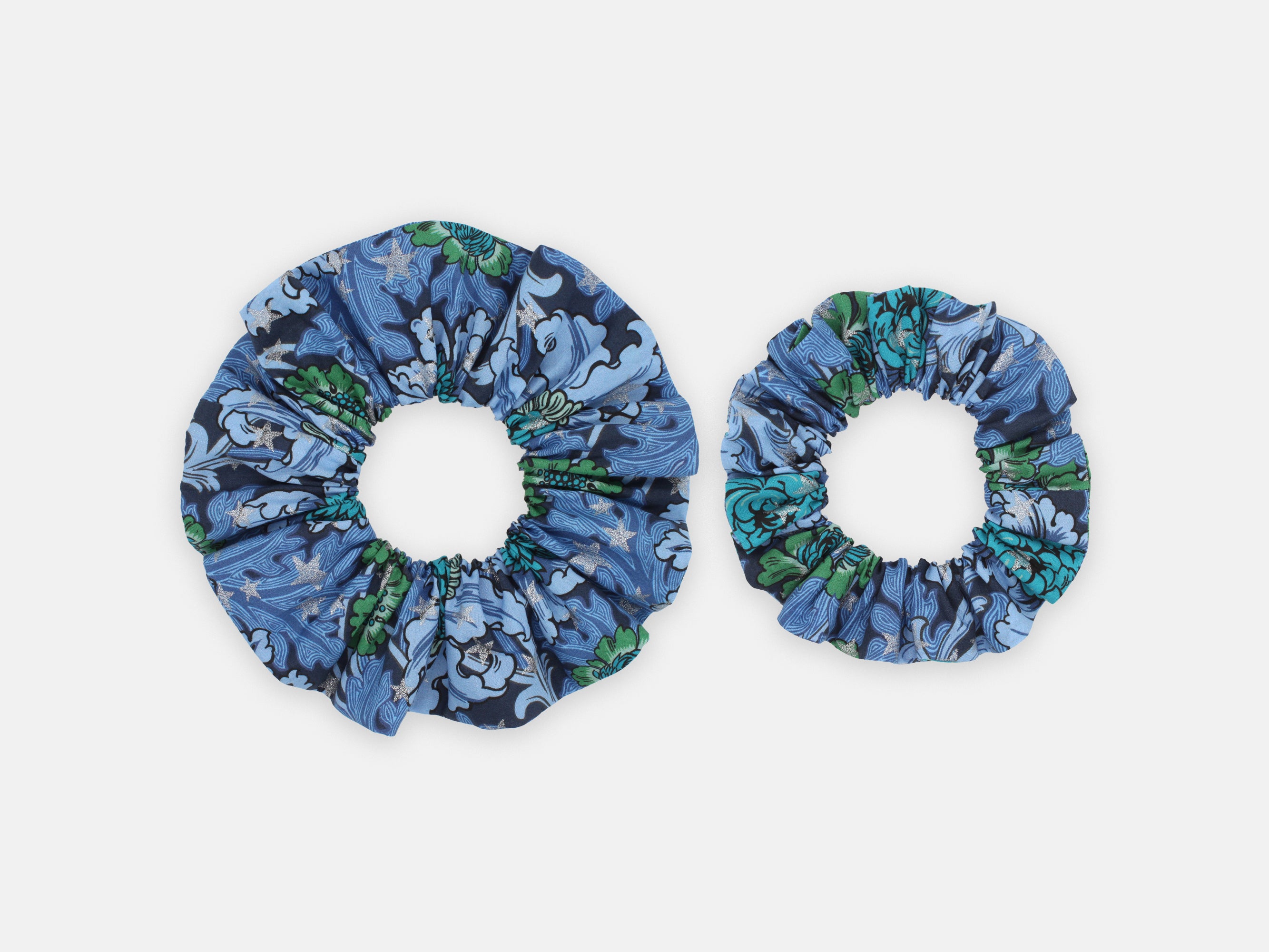 Large and Medium Scrunchie - Liberty December Day Star C Print | Holme & Moss