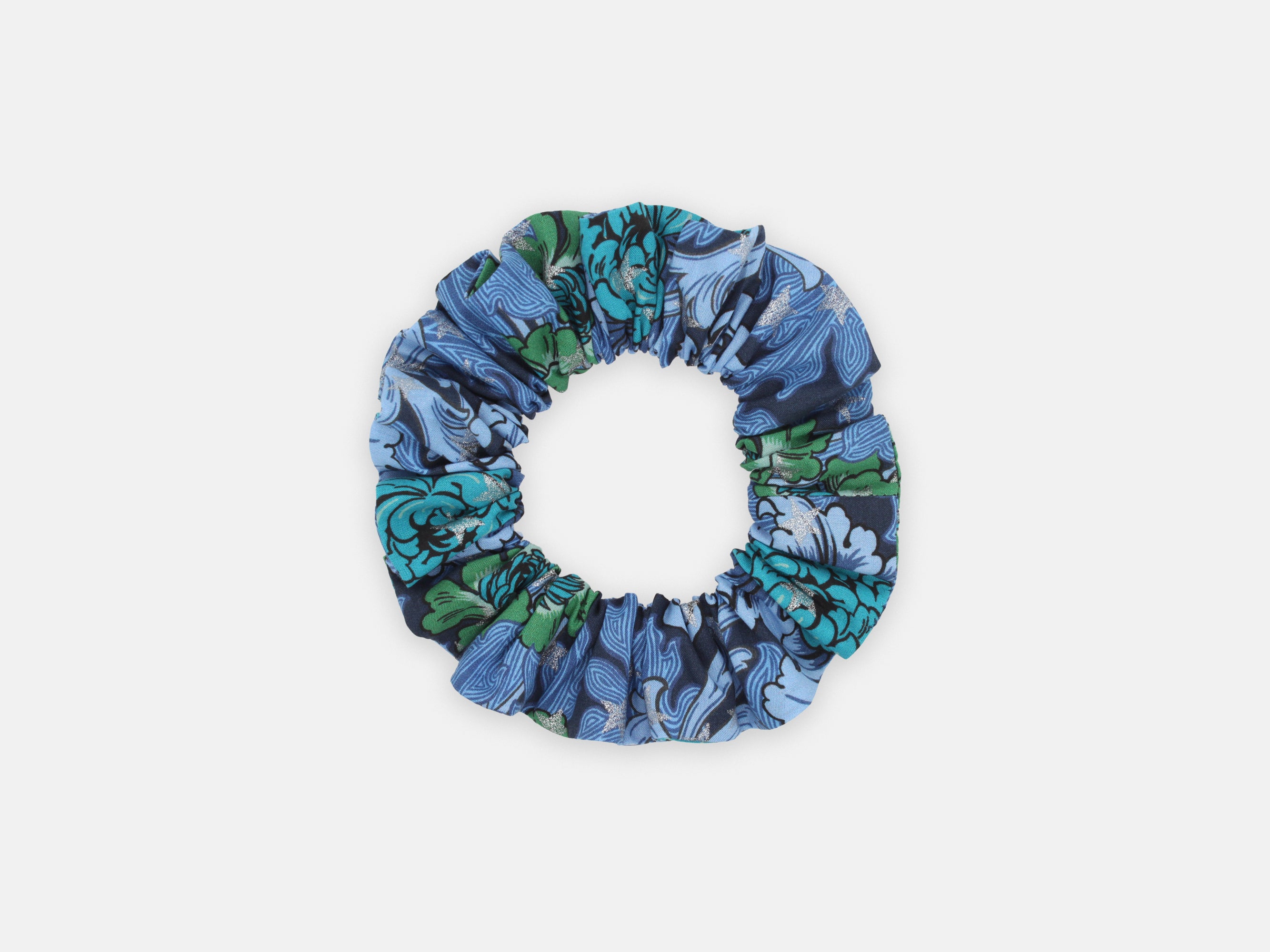 Medium scrunchie - Liberty December Day Star C Print | Holme & Moss
