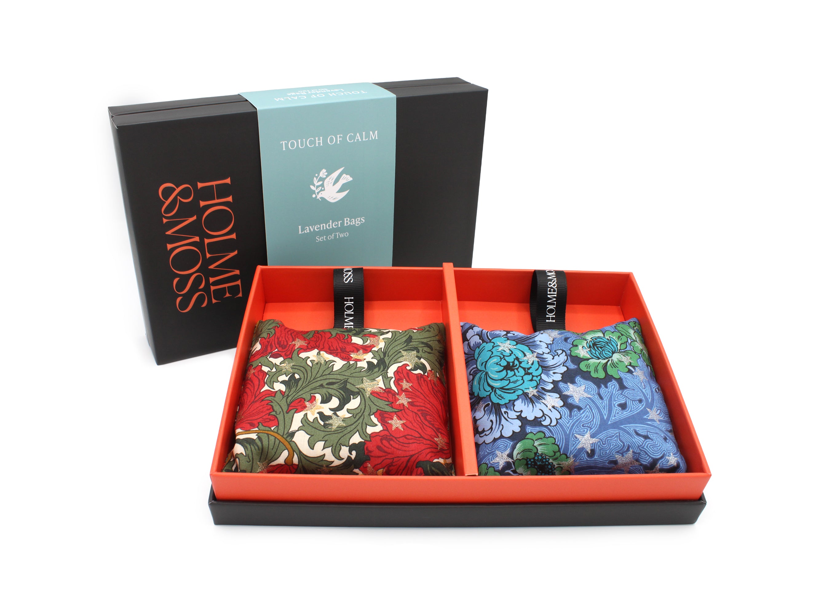 Liberty Fabrics Lavender Bags Gift Box – Set of Two, Festive Collection | Holme & Moss