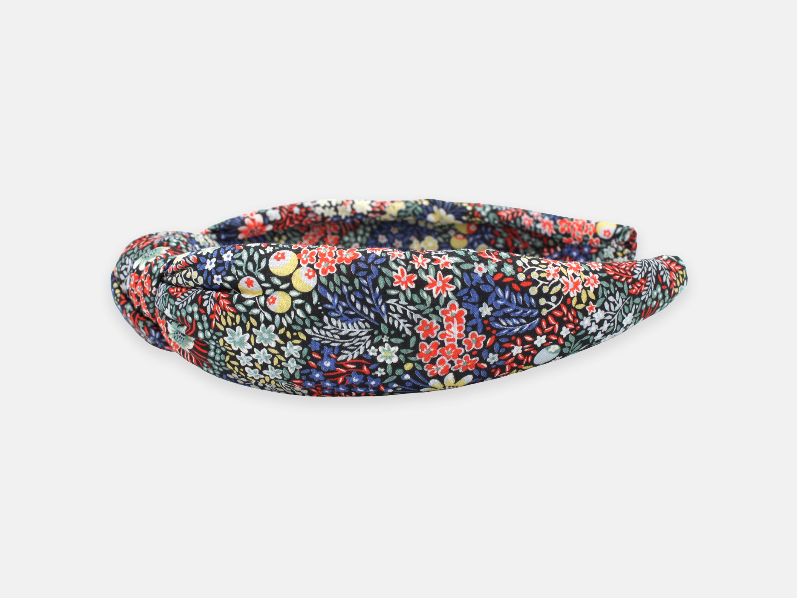 Padded Knot Headband, Liberty London Elderberry A Print | Holme & Moss