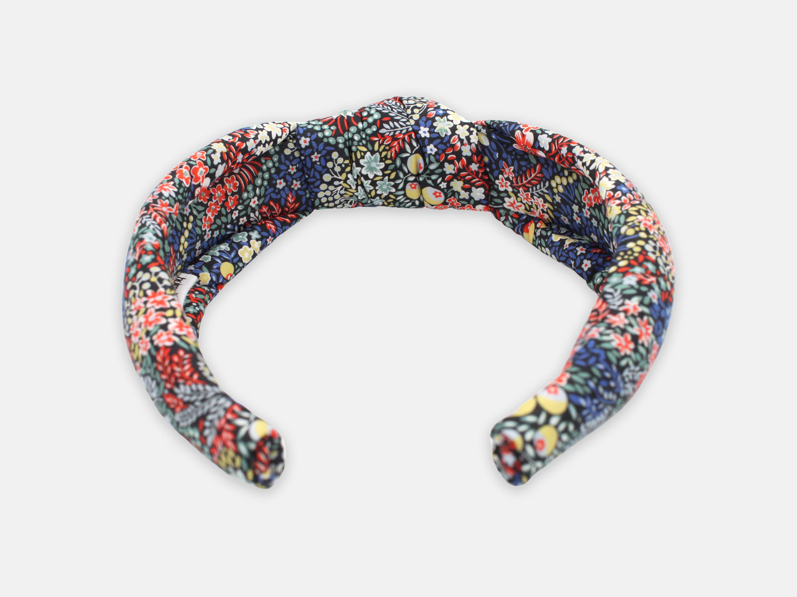 Padded Knot Headband, Liberty London Elderberry A Print | Holme & Moss