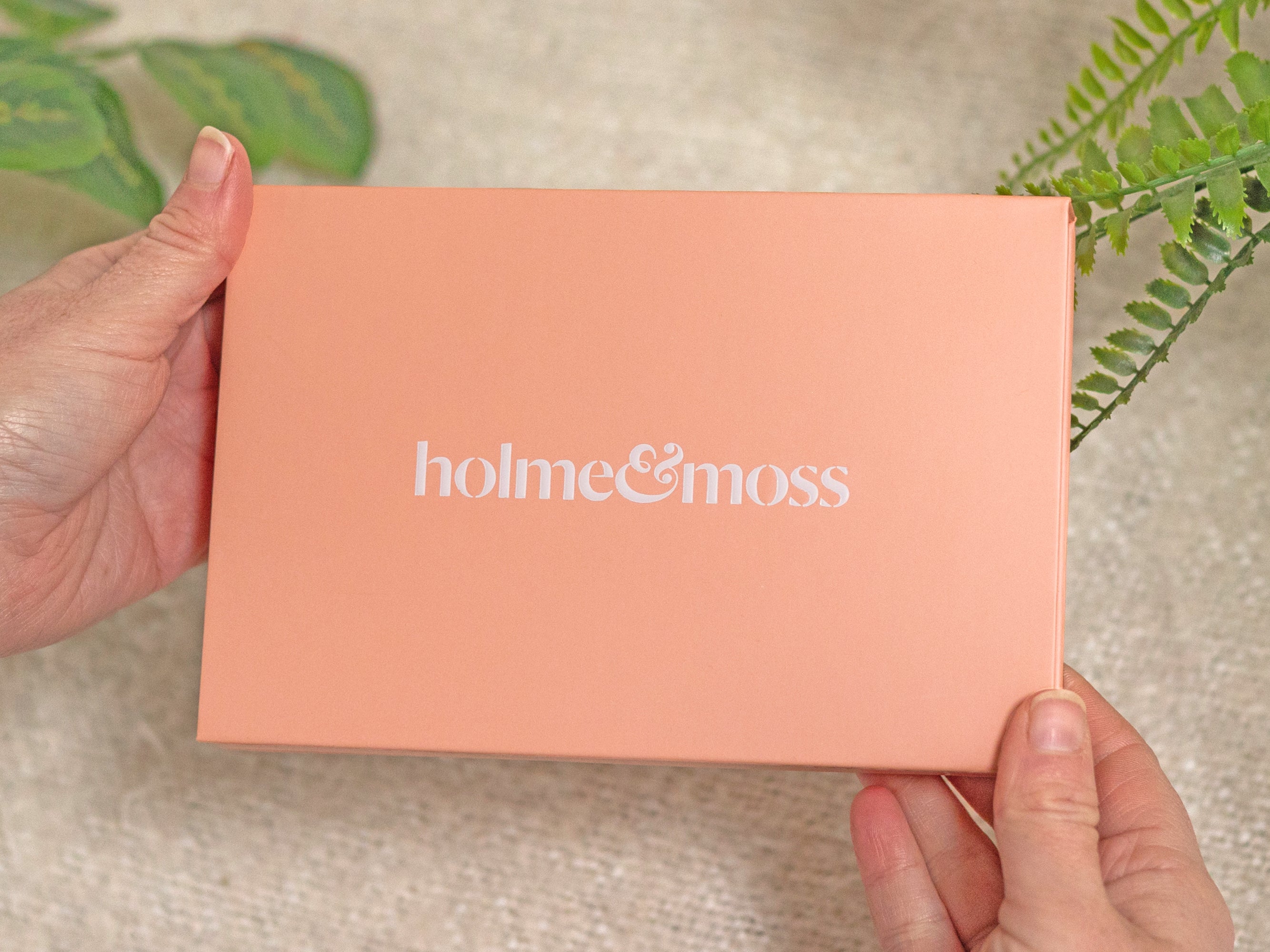 Holme & Moss Liberty print lavender heart gift boxes