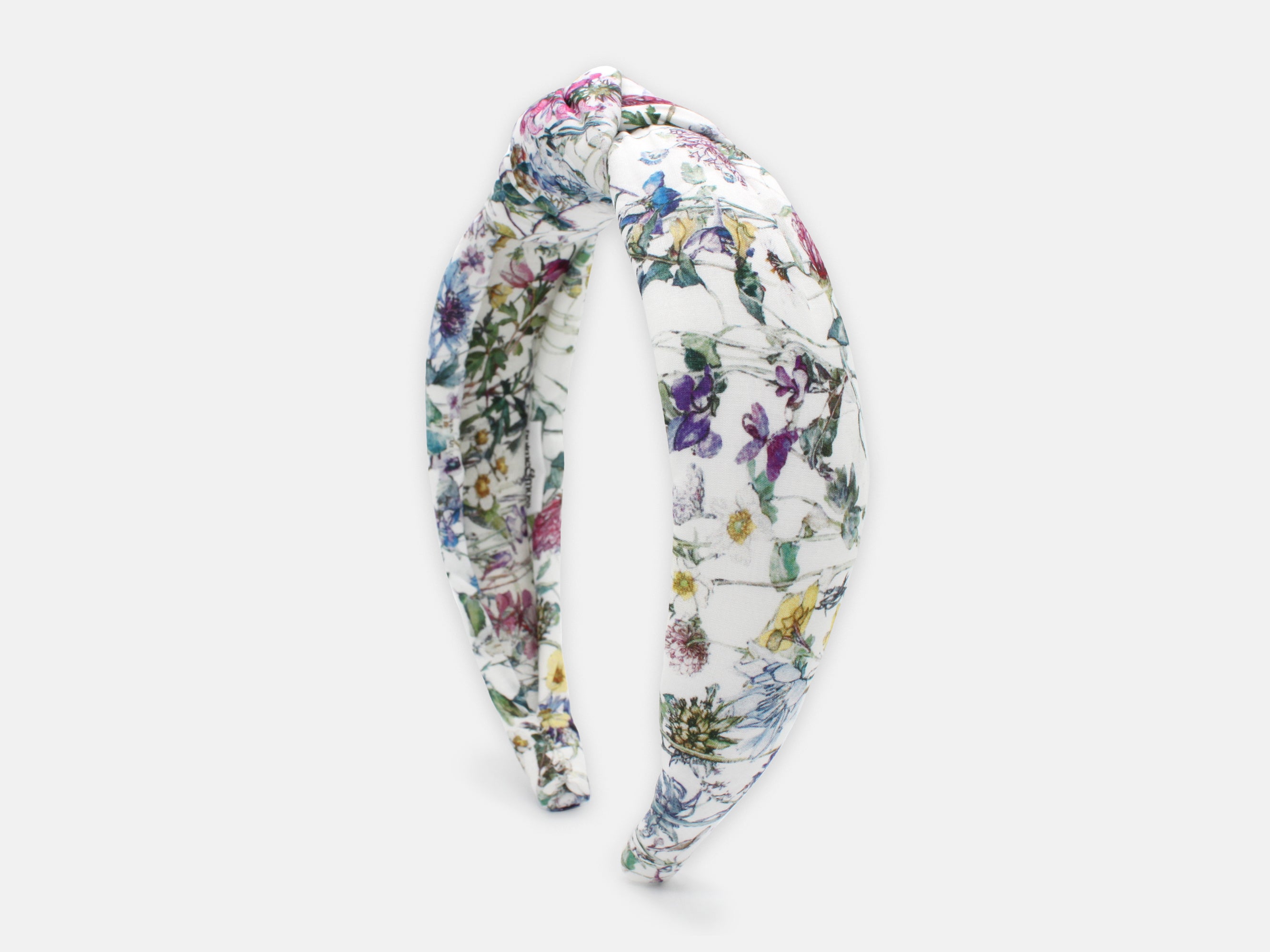 Padded Knot Headband, Liberty London Wild Flowers Print | Holme & Moss