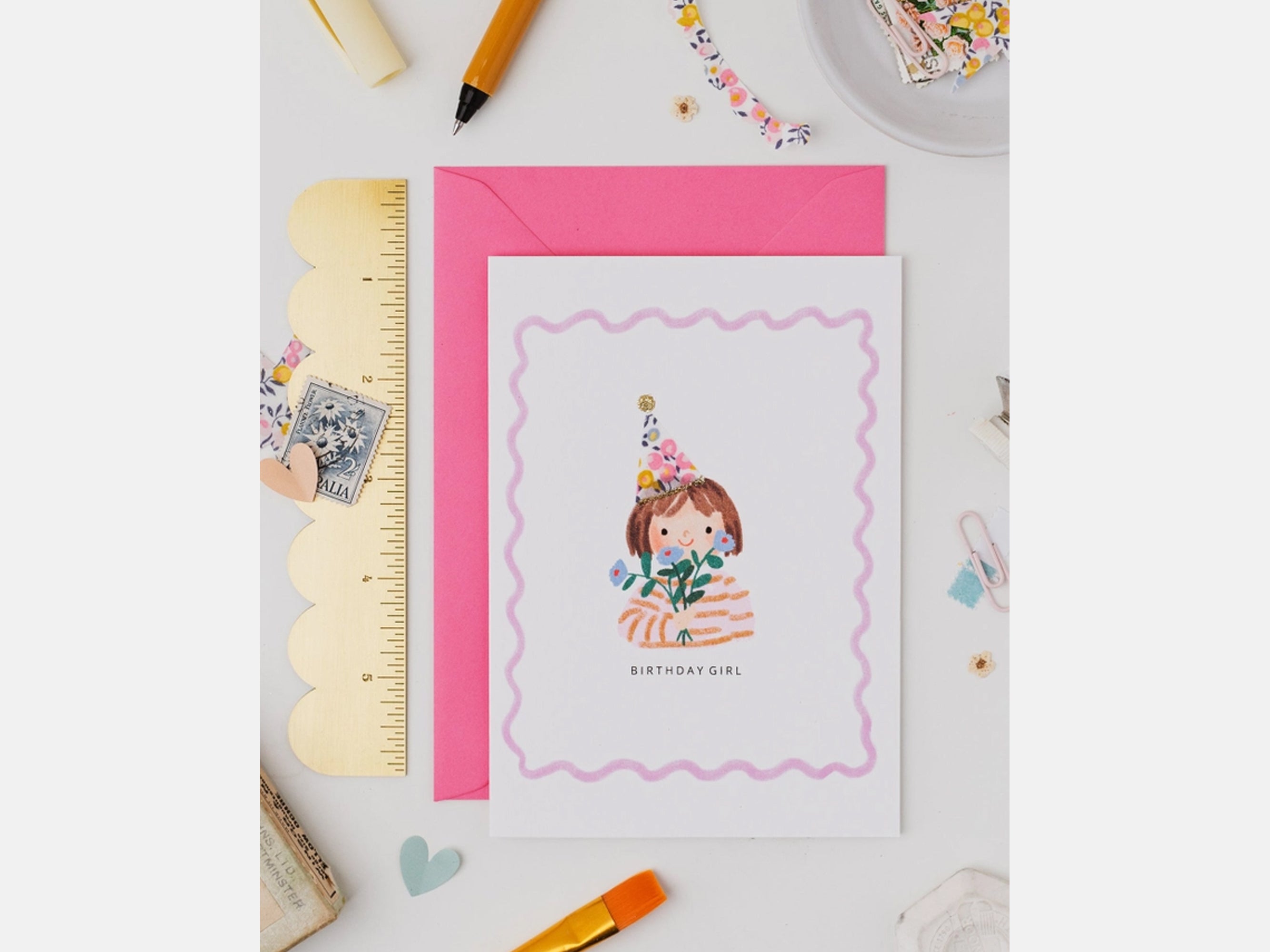 Birthday Girl Card - Liberty Wiltshire Bud Print | The Charming Press | Holme & Moss