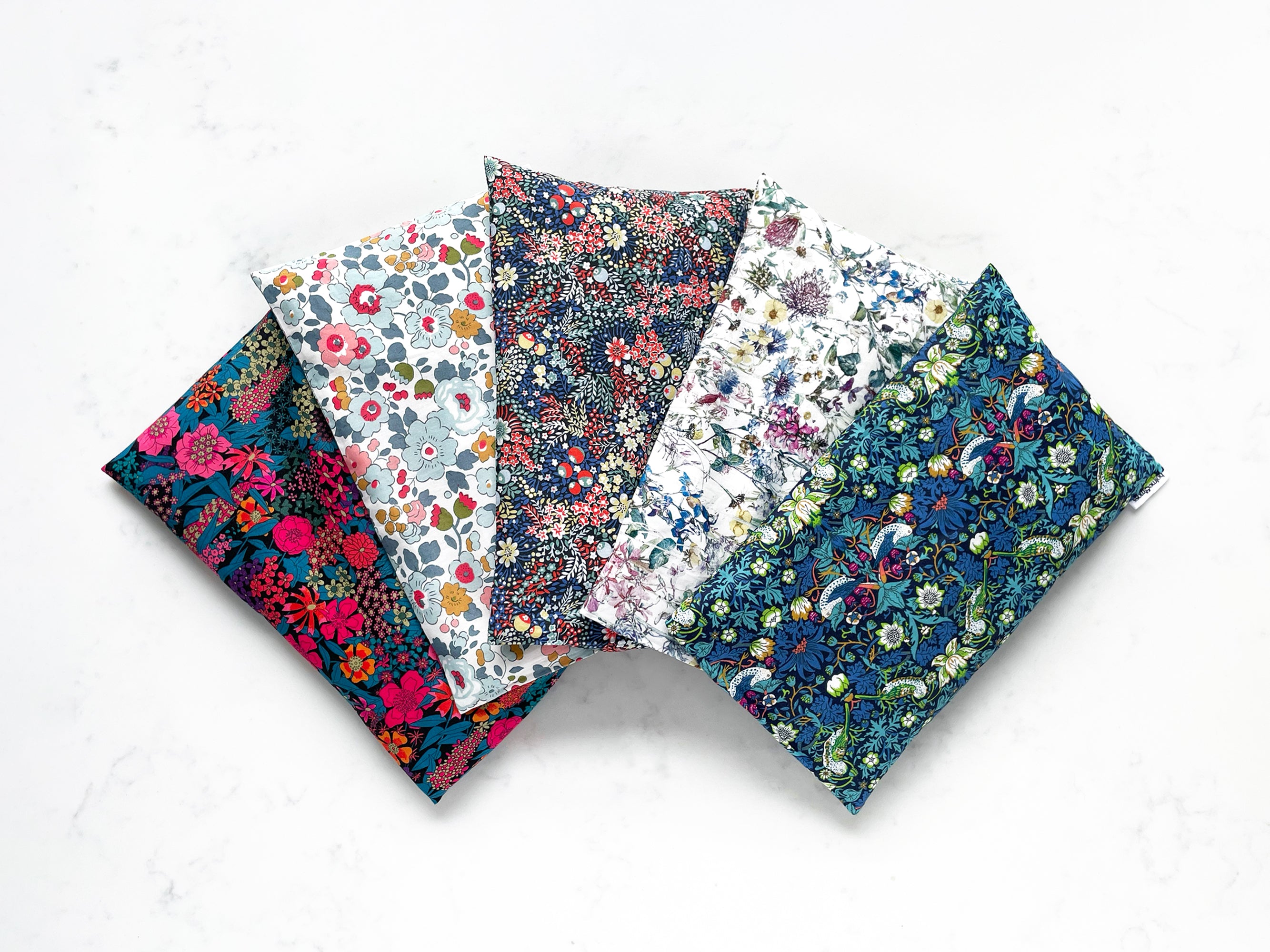 Collection of Eye Pillows Fragranced with Lavender and Chamomile - Liberty London Prints | Holme & Moss