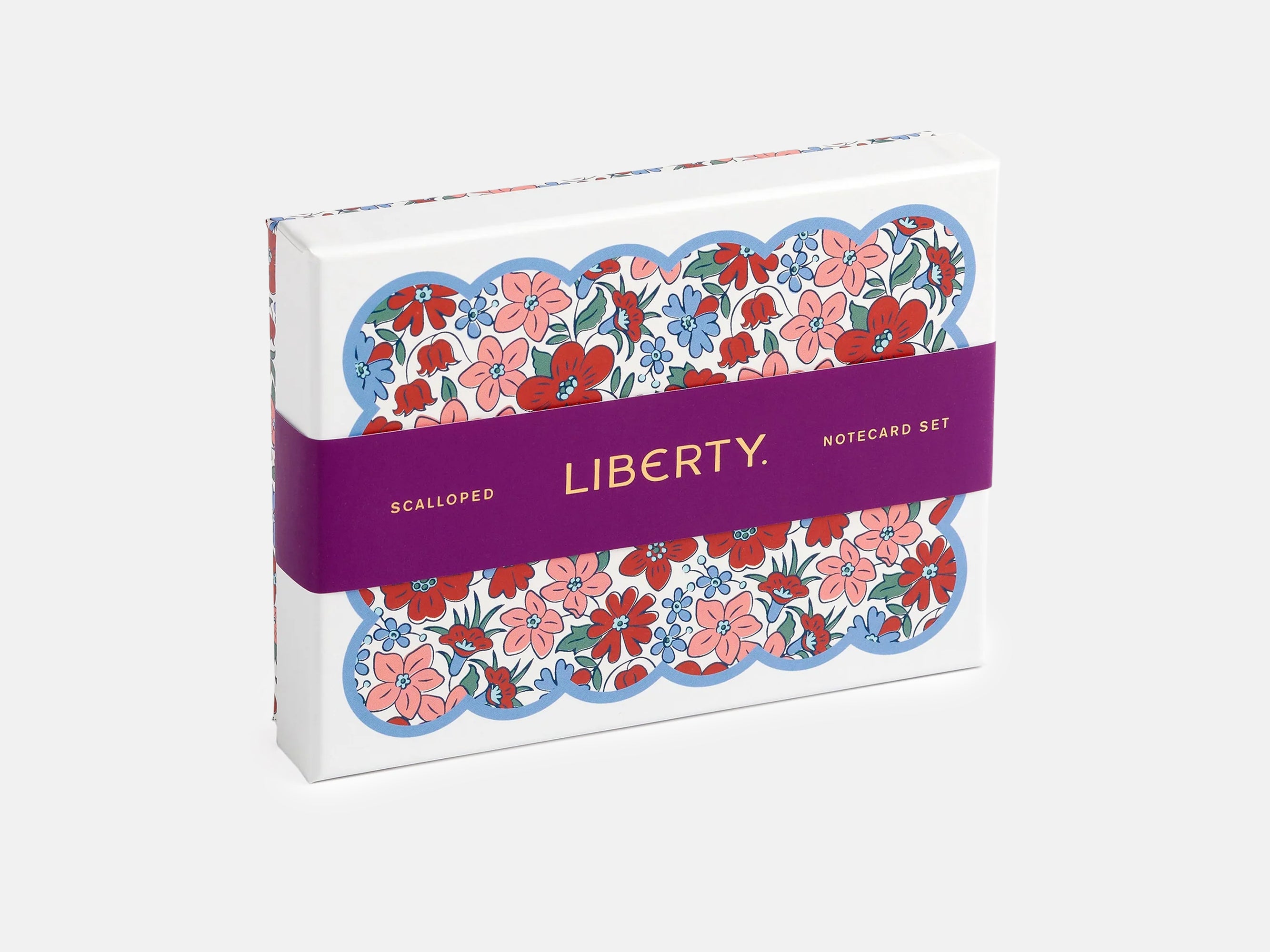 Liberty Scalloped Shaped Notecard Set | Holme & Moss