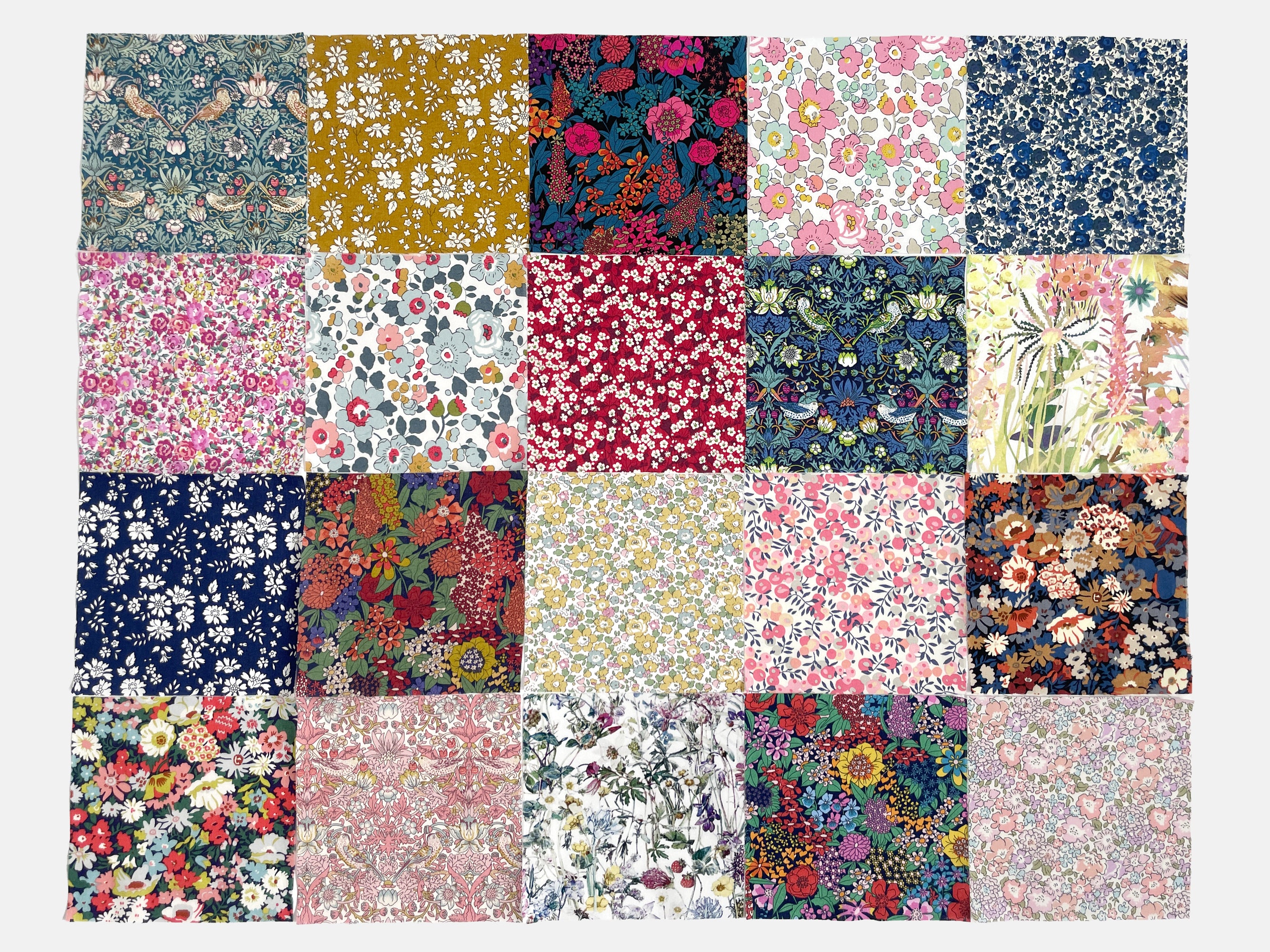 Liberty Fabrics Tana Lawn™ Cotton 5" Charm Squares, Pack of 20 | Holme & Moss