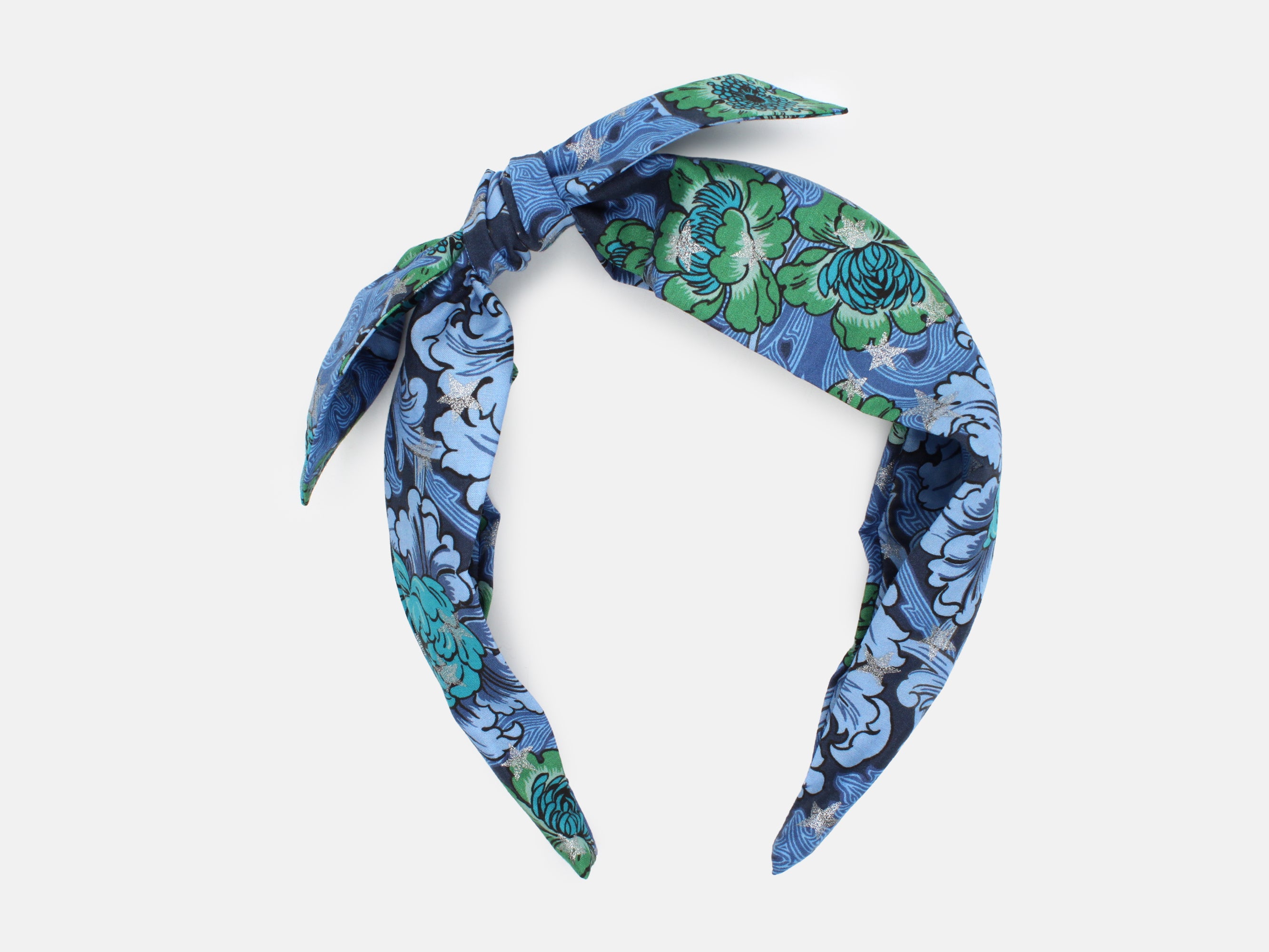 Side Bow Headband - Liberty December Day Star C Print | Holme & Moss