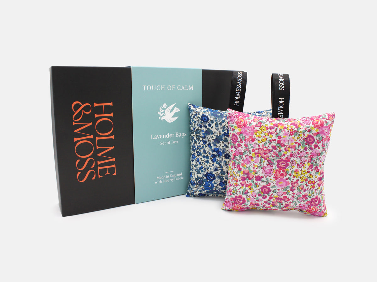 Liberty Fabrics Lavender Bags Gift Box – Set of Two, Emma and Georgina Collection | Holme & Moss