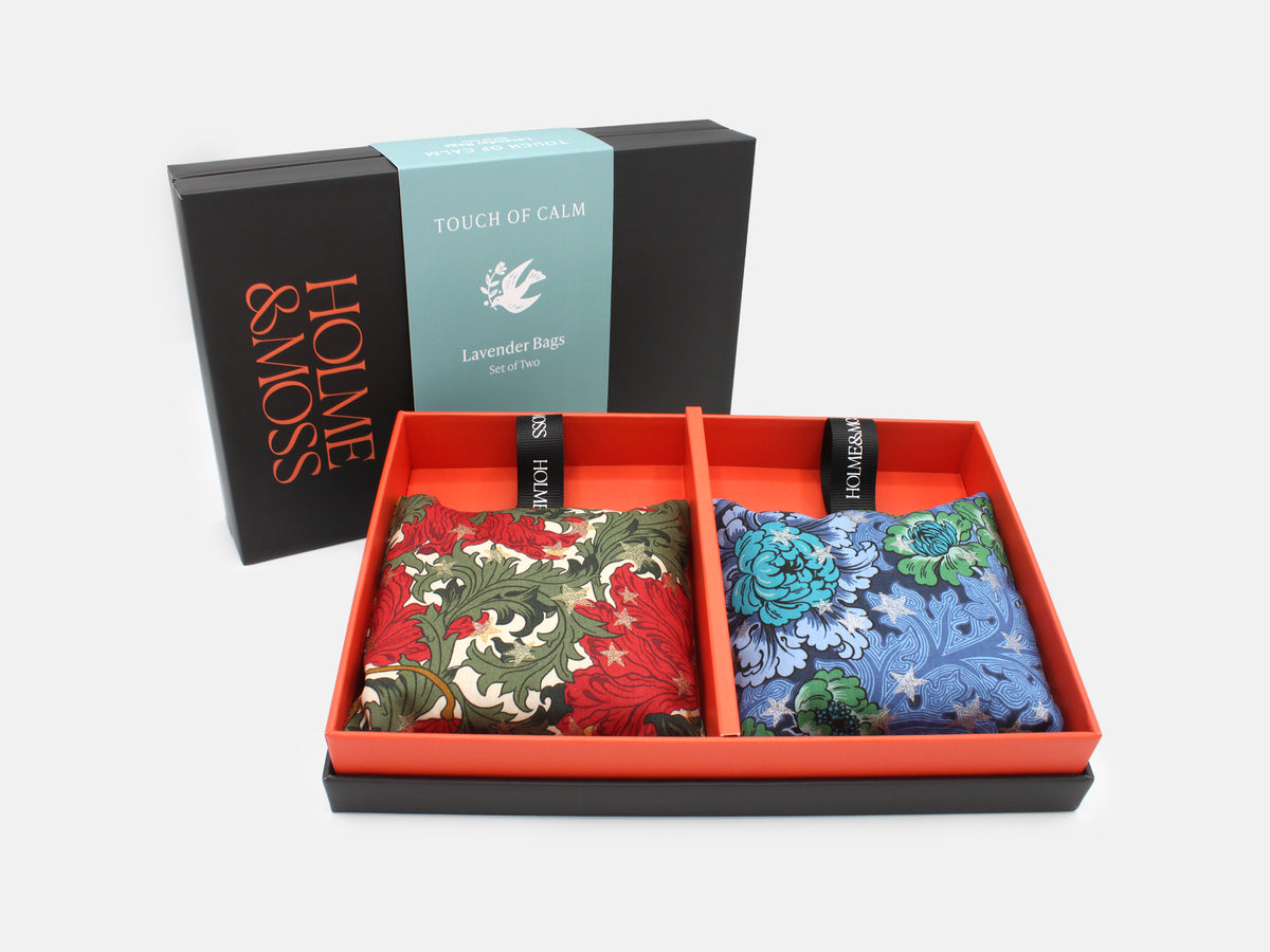 Liberty Fabrics Lavender Bags Gift Box – Set of Two, Festive Collection | Holme & Moss