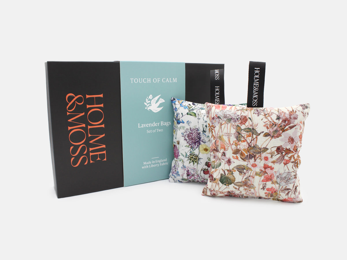 Liberty Fabrics Lavender Bags Gift Box – Set of Two, Wild Flowers Collection | Holme & Moss