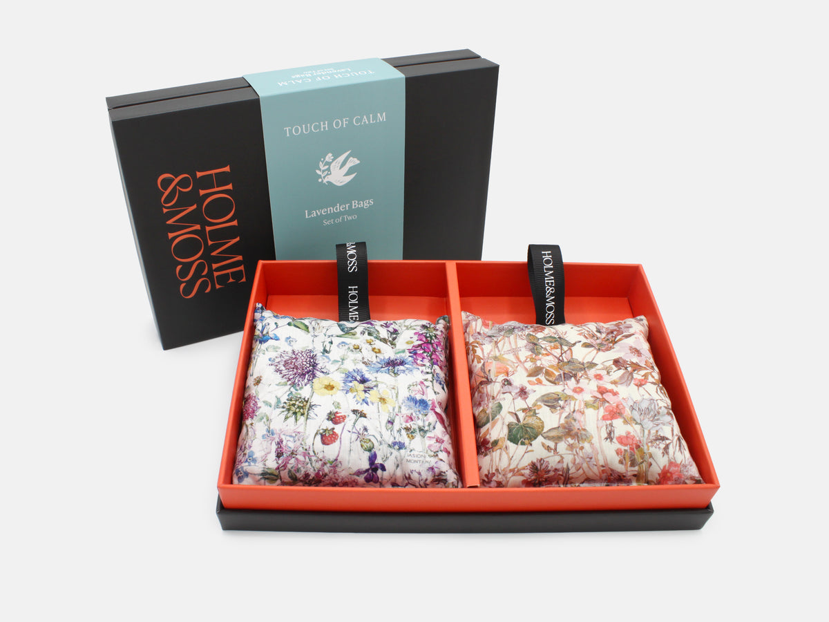 Liberty Fabrics Lavender Bags Gift Box – Set of Two, Wild Flowers Collection | Holme & Moss