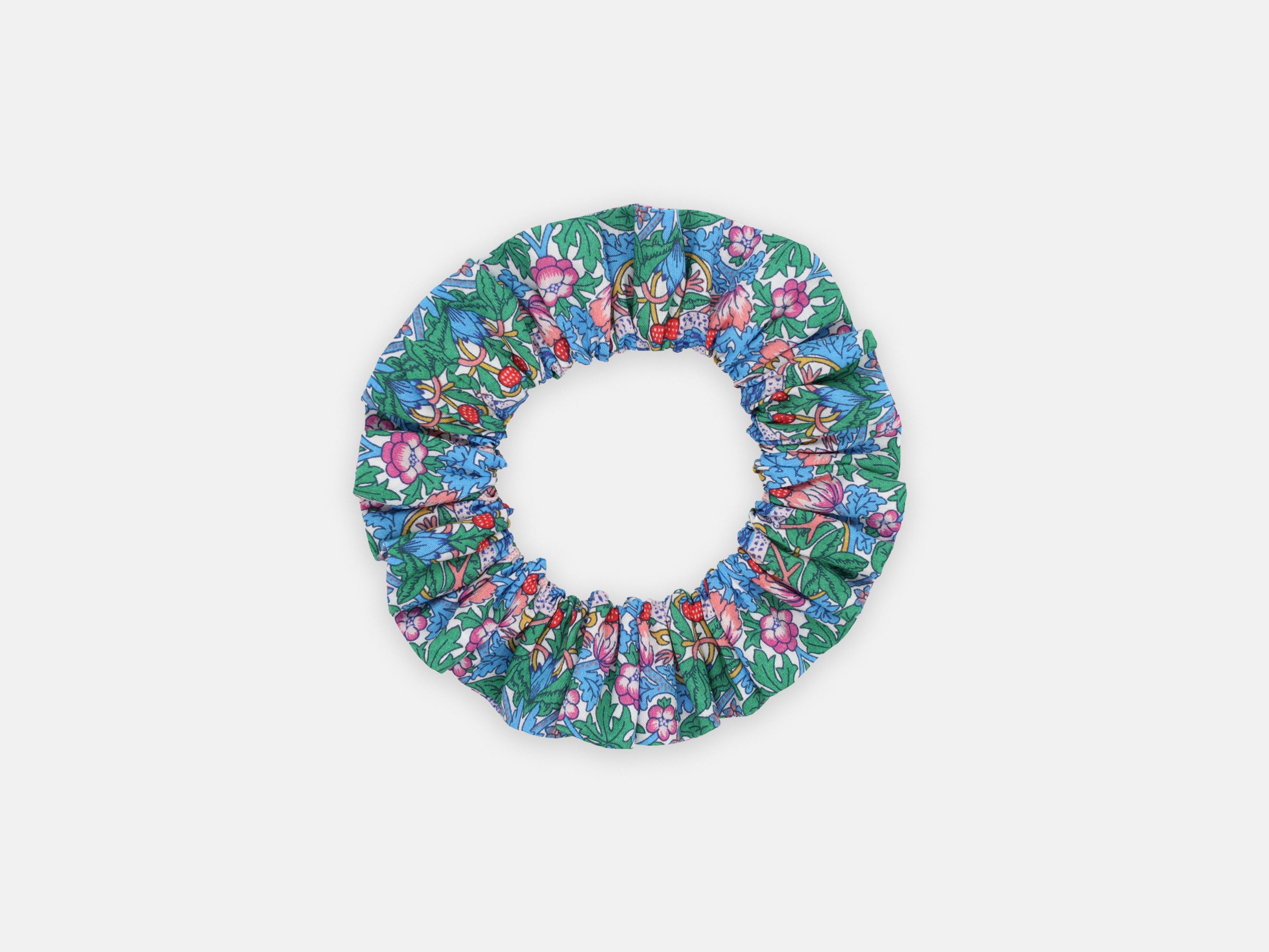 Medium Scrunchie - Liberty Strawberry Thief Spring F Print | Holme & Moss