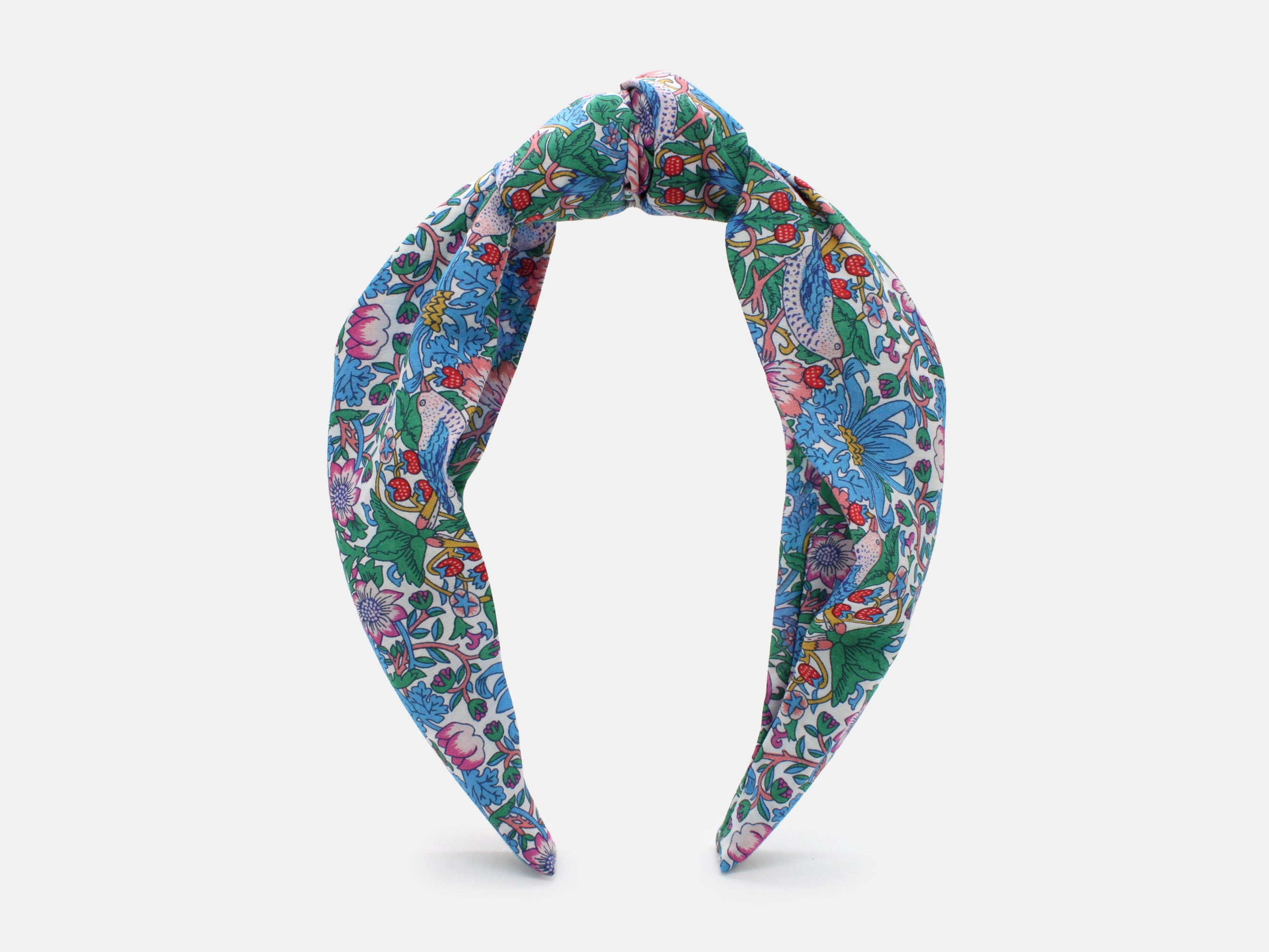 Classic Knot Headband - Liberty Strawberry Thief Spring F Print | Holme & Moss