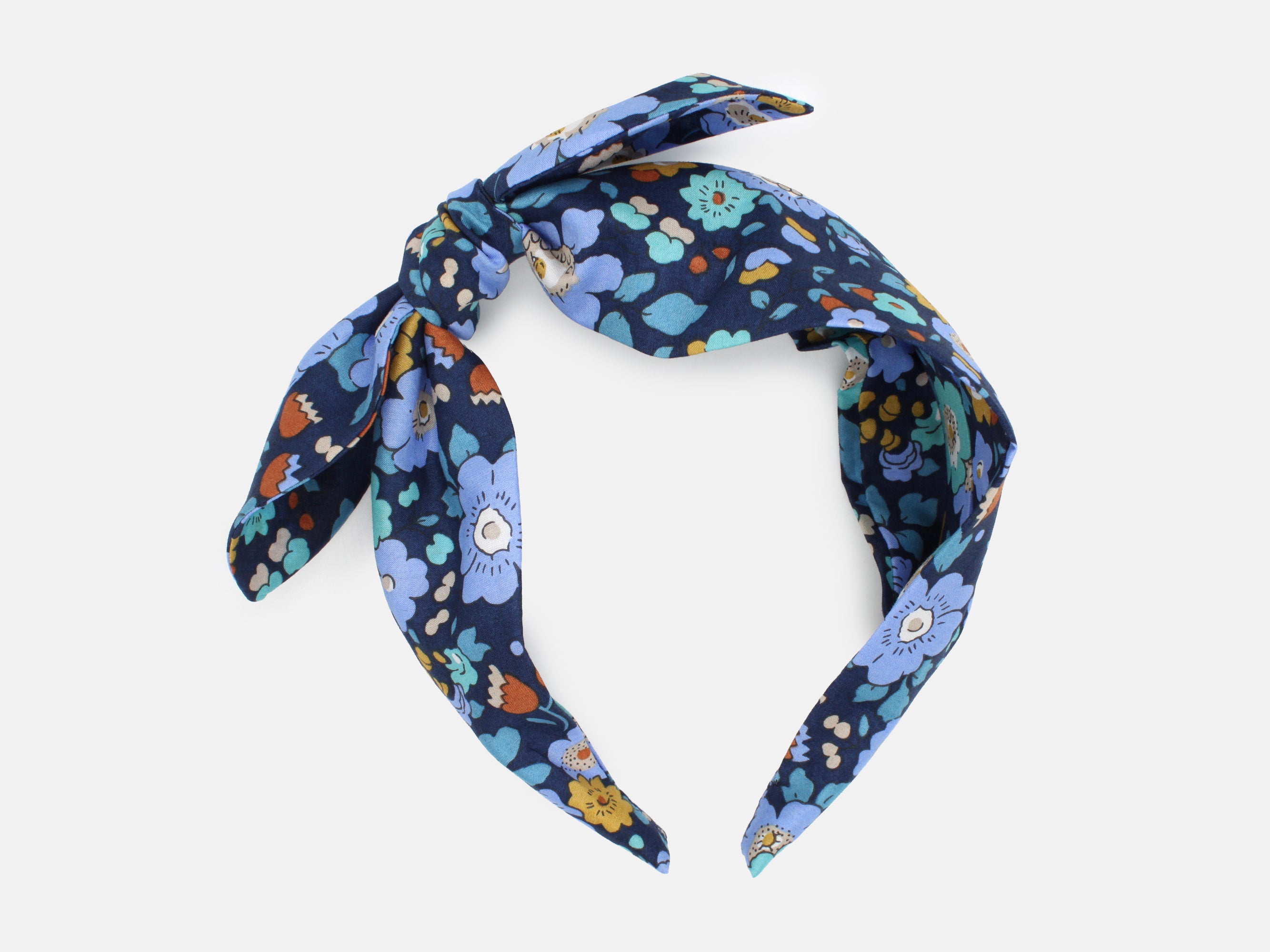 Side Bow Headband, Liberty Fabrics Betsy Meadow A Print | Holme & Moss