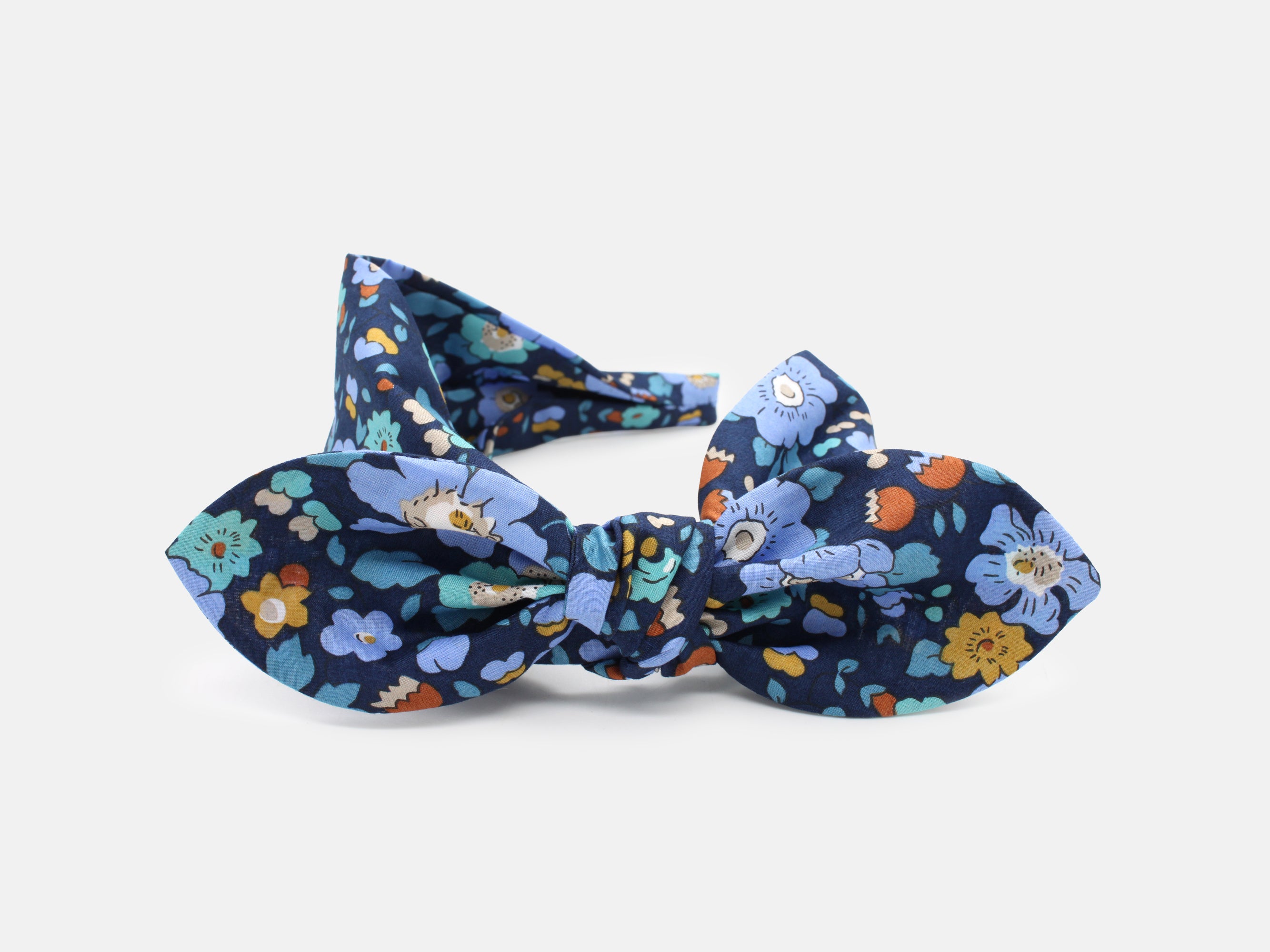 Side Bow Headband, Liberty Fabrics Betsy Meadow A Print | Holme & Moss