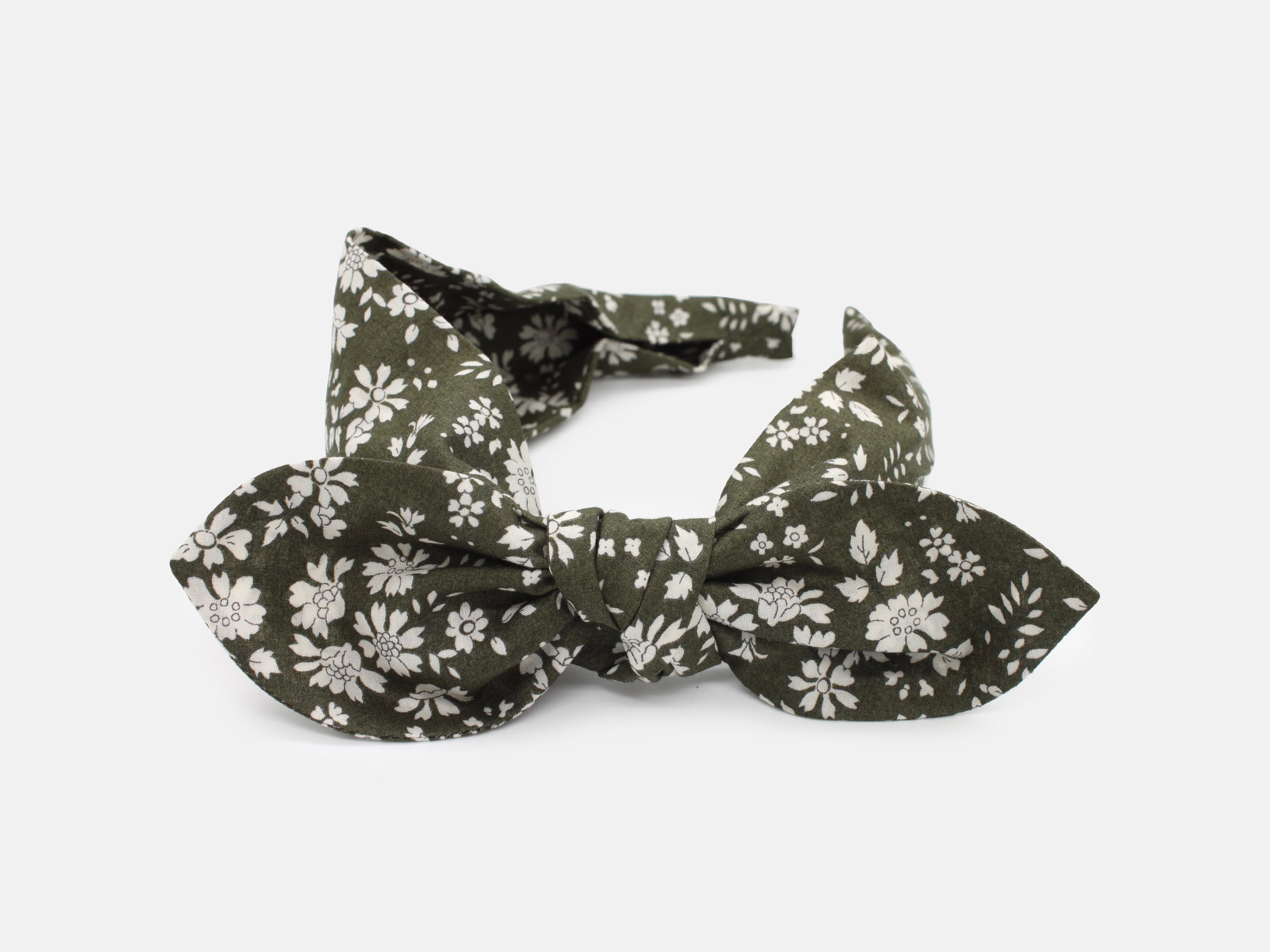 Side Bow Headband, Liberty London Capel C Print | Holme & Moss