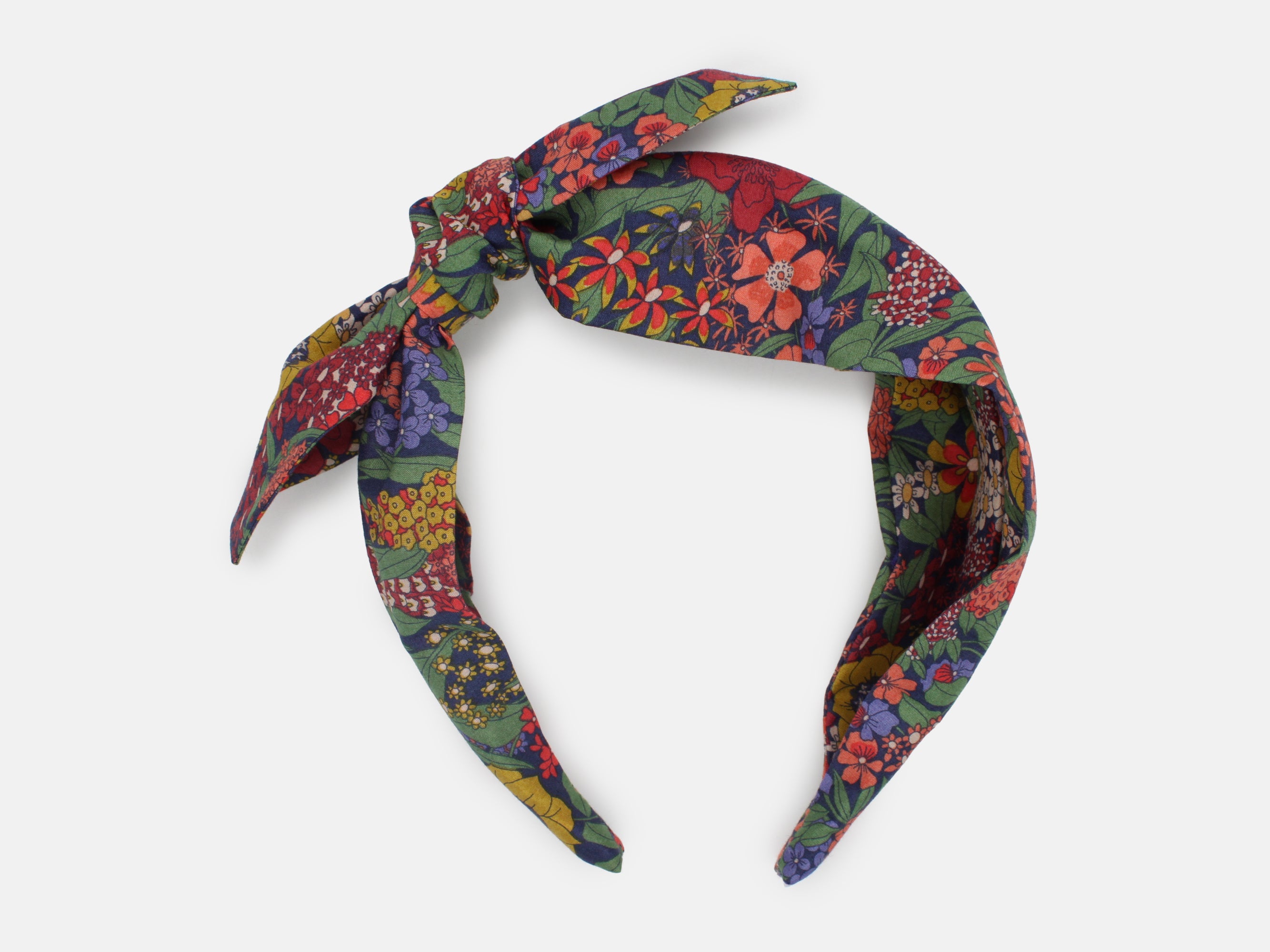 Side Bow Headband, Liberty London Ciara G Print | Holme & Moss