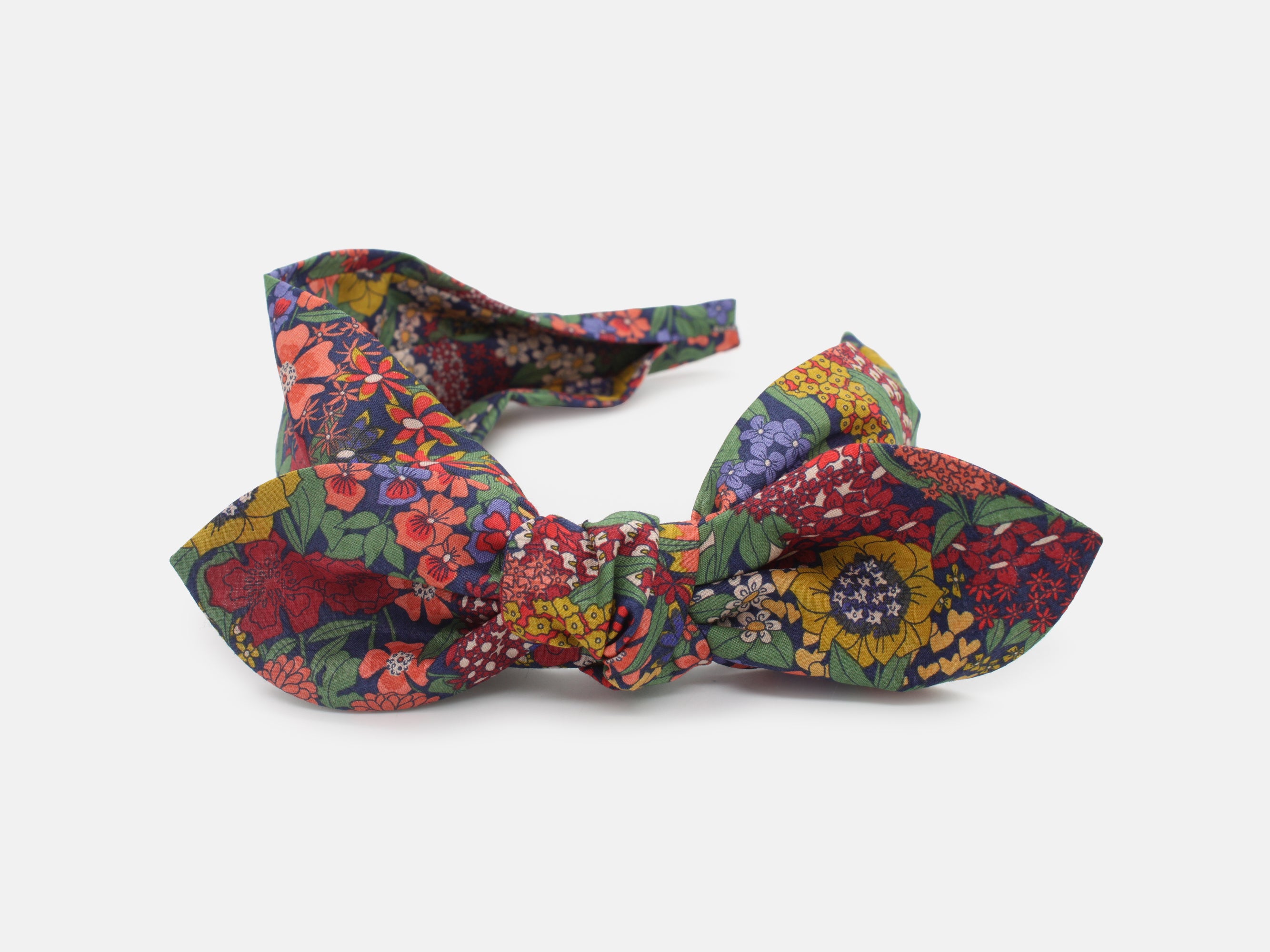 Side Bow Headband, Liberty London Ciara G Print | Holme & Moss