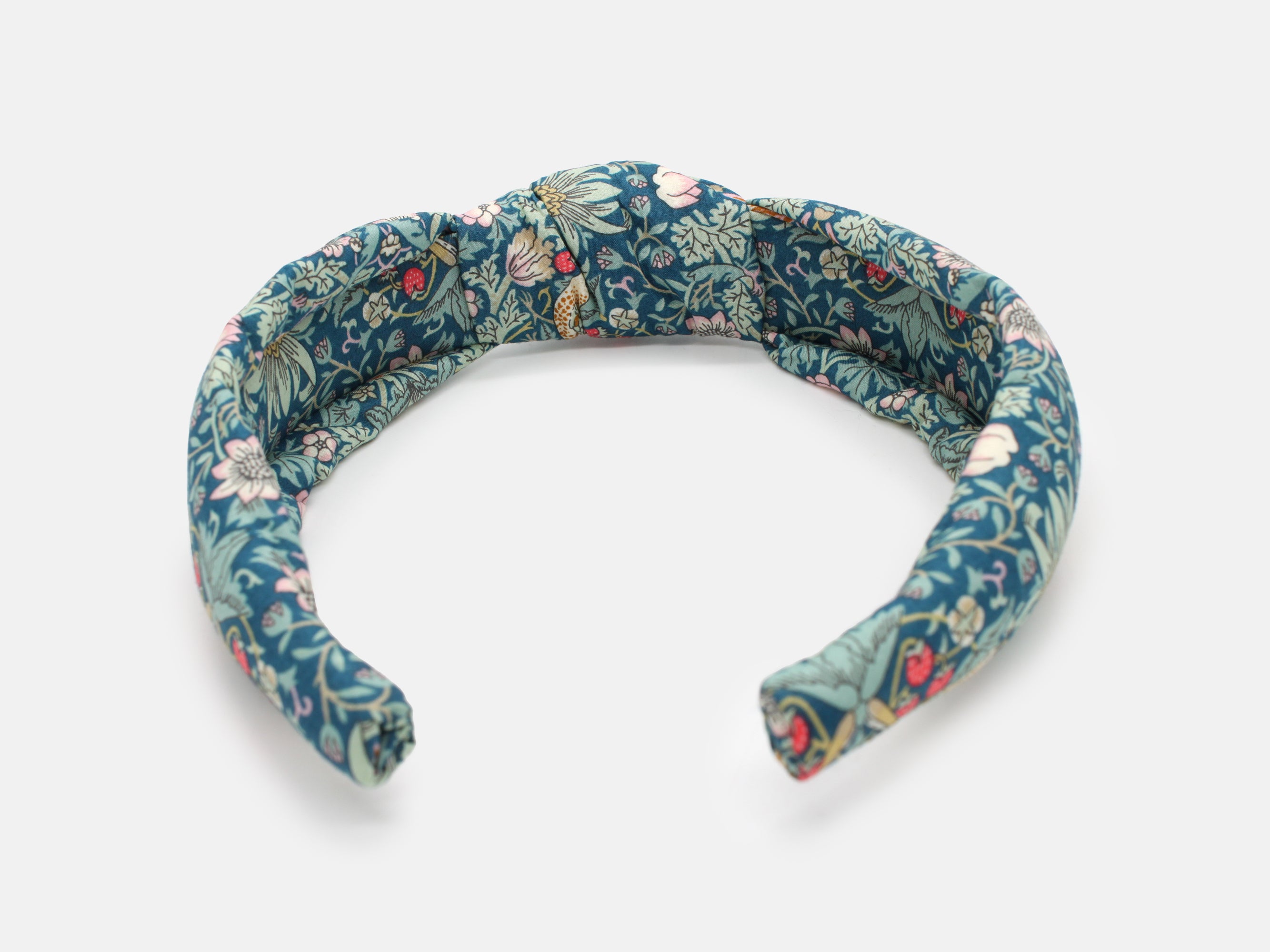 Padded Knot Headband, Liberty London Strawberry Thief P Print | Holme & Moss