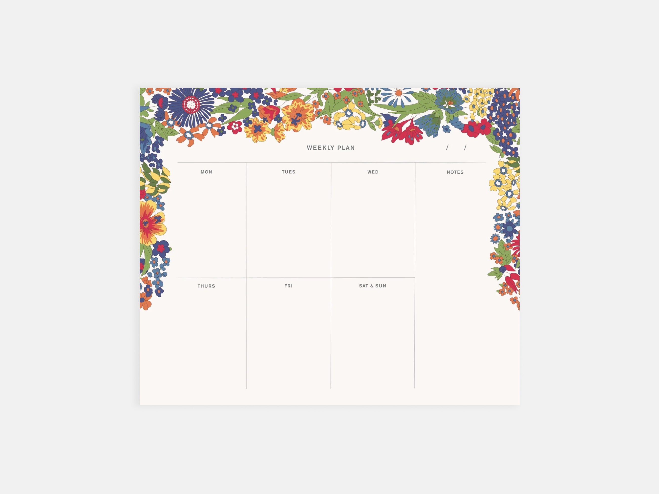 Liberty Margaret Annie Weekly Notepad | Holme & Moss