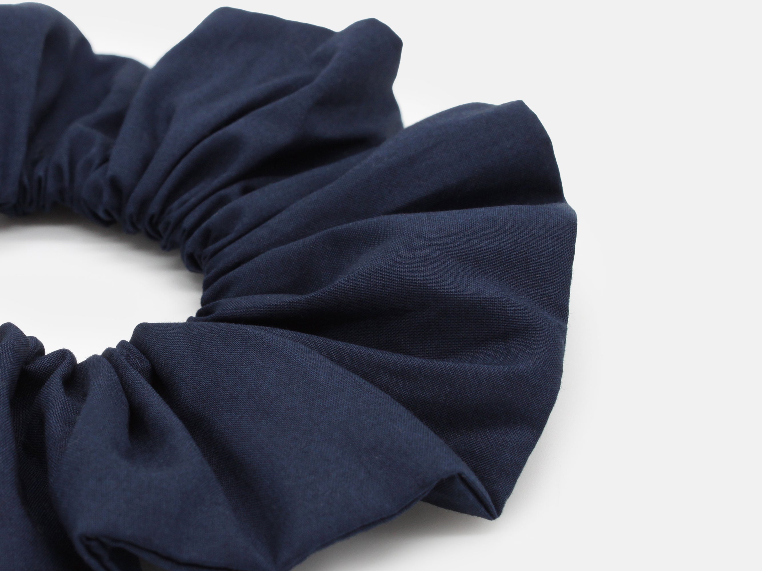 Scrunchie Close Up - Liberty London Navy C Print | Holme & Moss