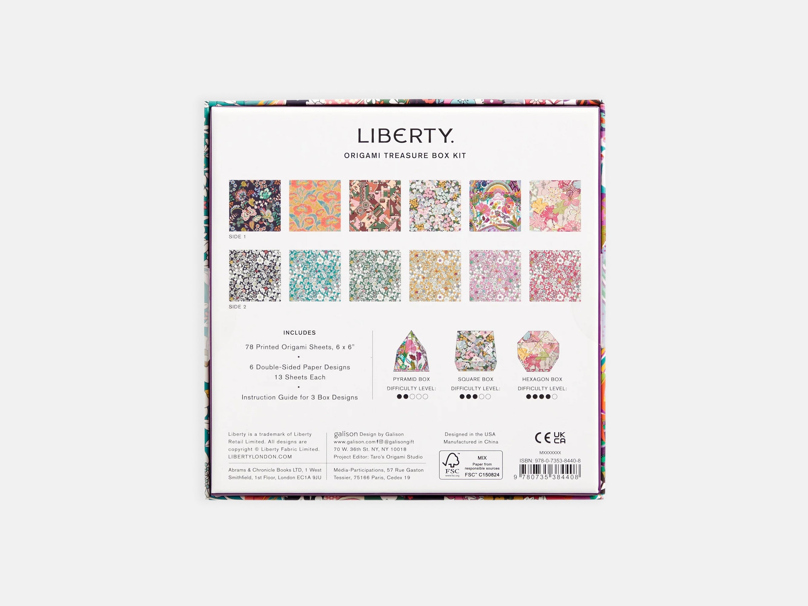 Liberty Origami Treasure Box Kit | Holme & Moss
