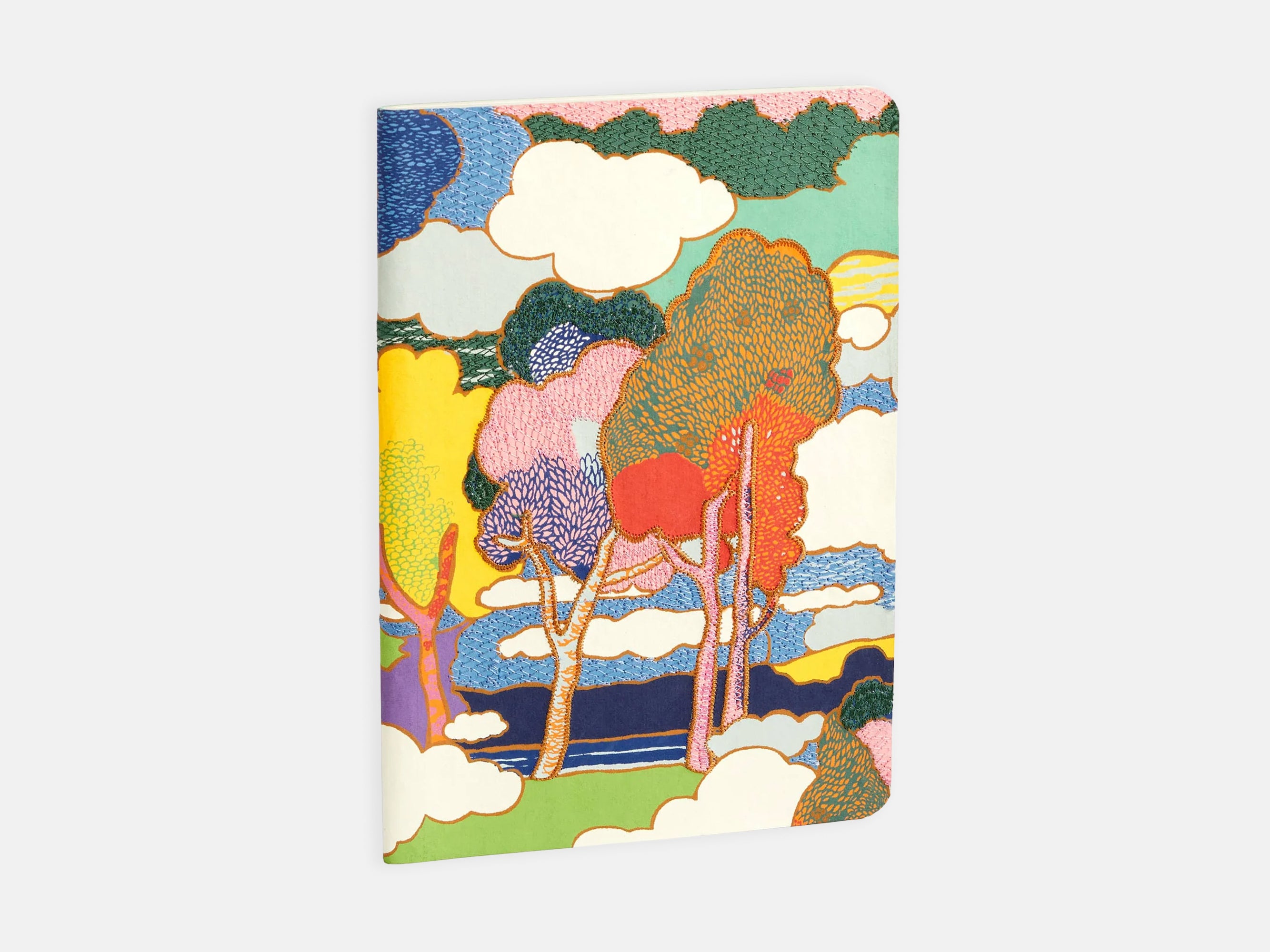Liberty Prospect Road B5 Handmade Embroidered Journal | Holme & Moss