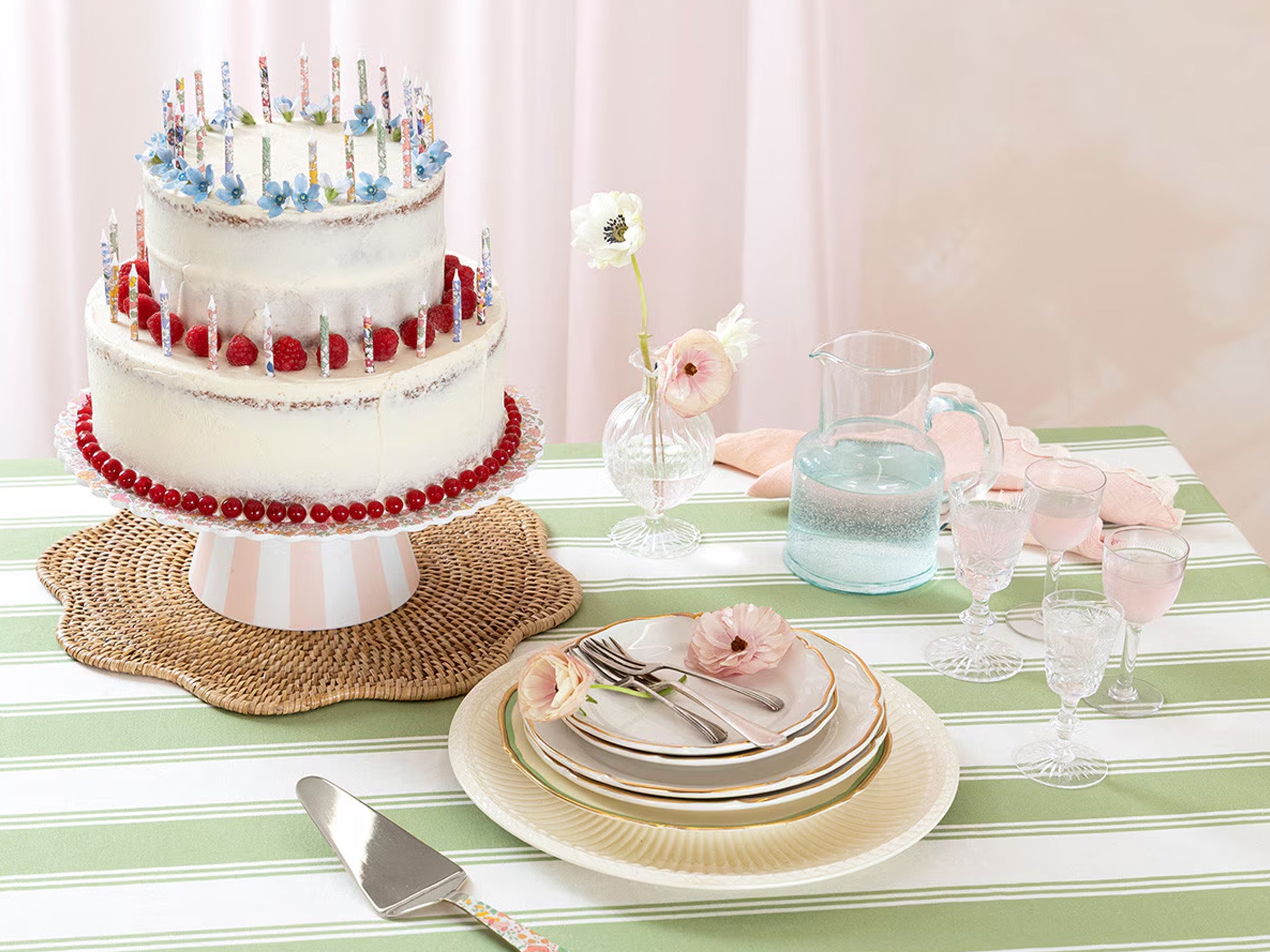 Meri Meri x Liberty Mini Candles (50) | Holme & Moss