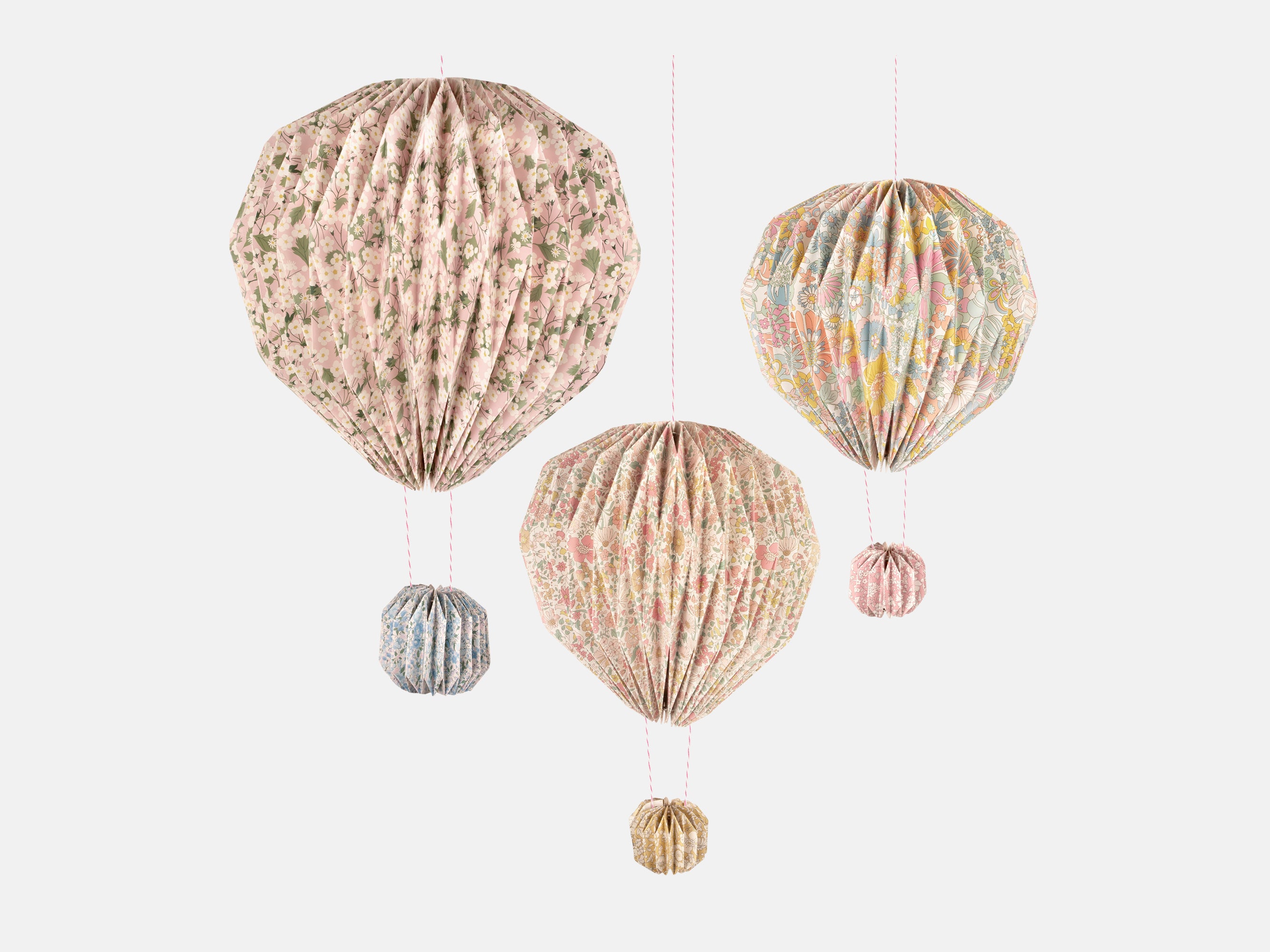Meri Meri x Liberty Origami Balloon Decorations (3) | Holme & Moss