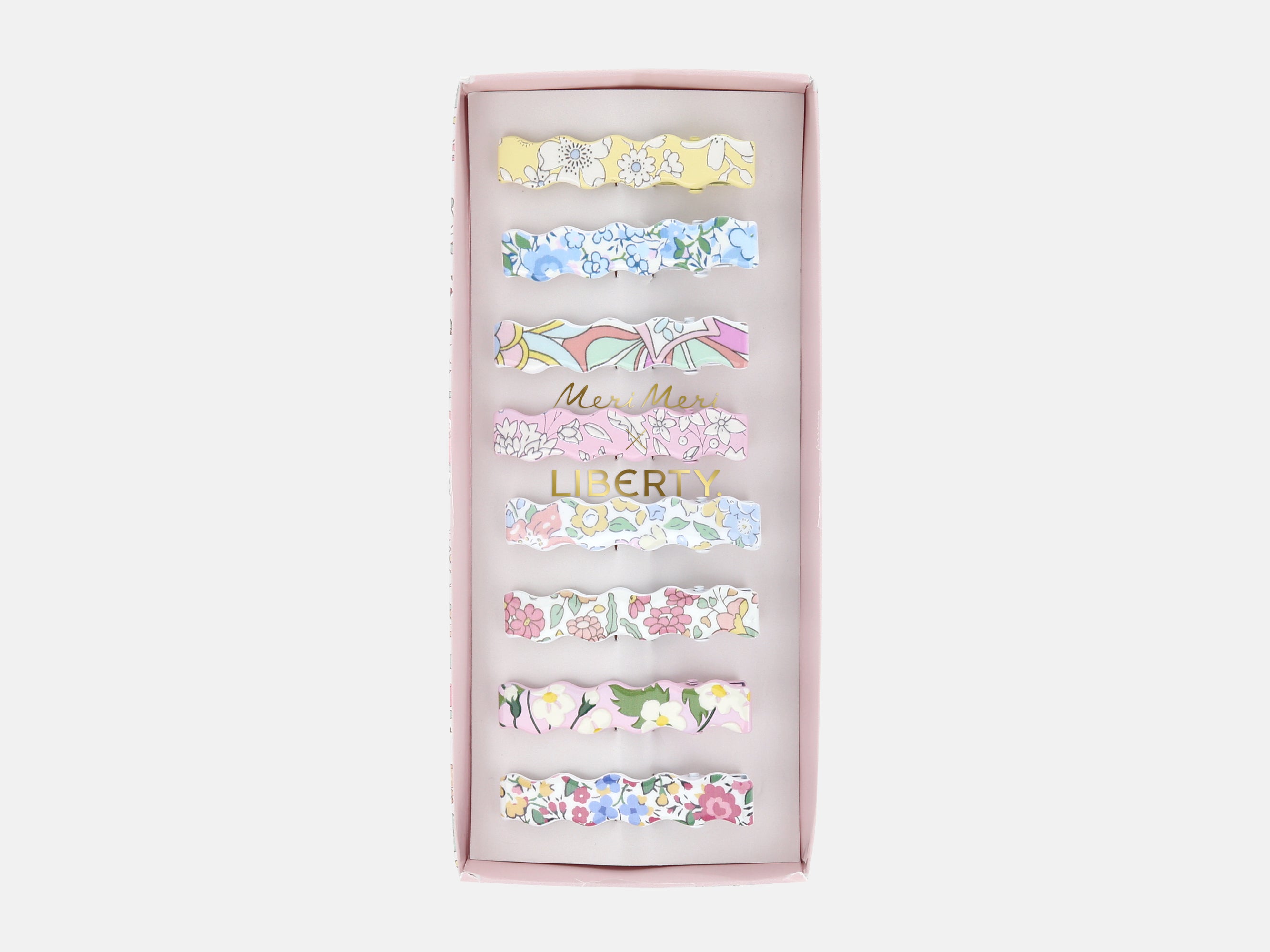Meri Meri x Liberty Wavy Hair Clips (8) | Holme & Moss